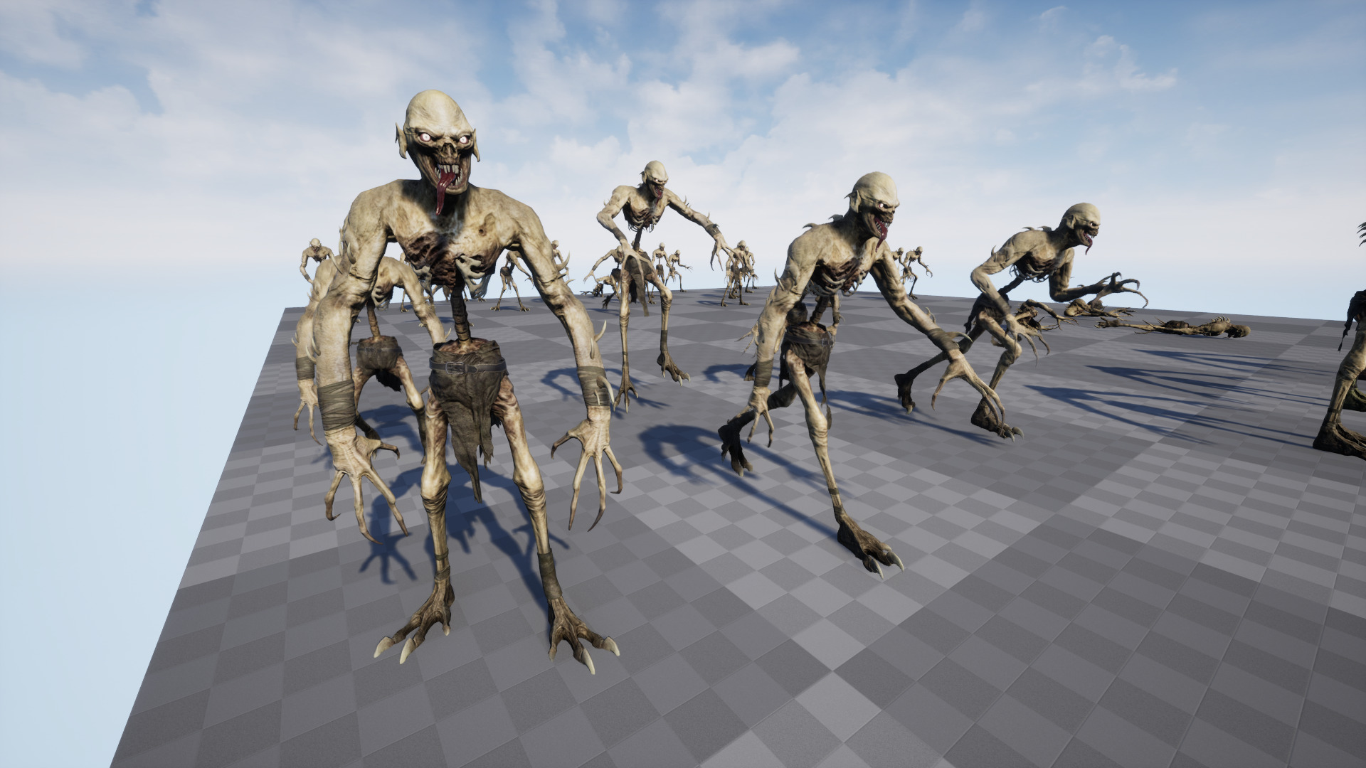 Ghoul Undead Low-poly 3D model_17