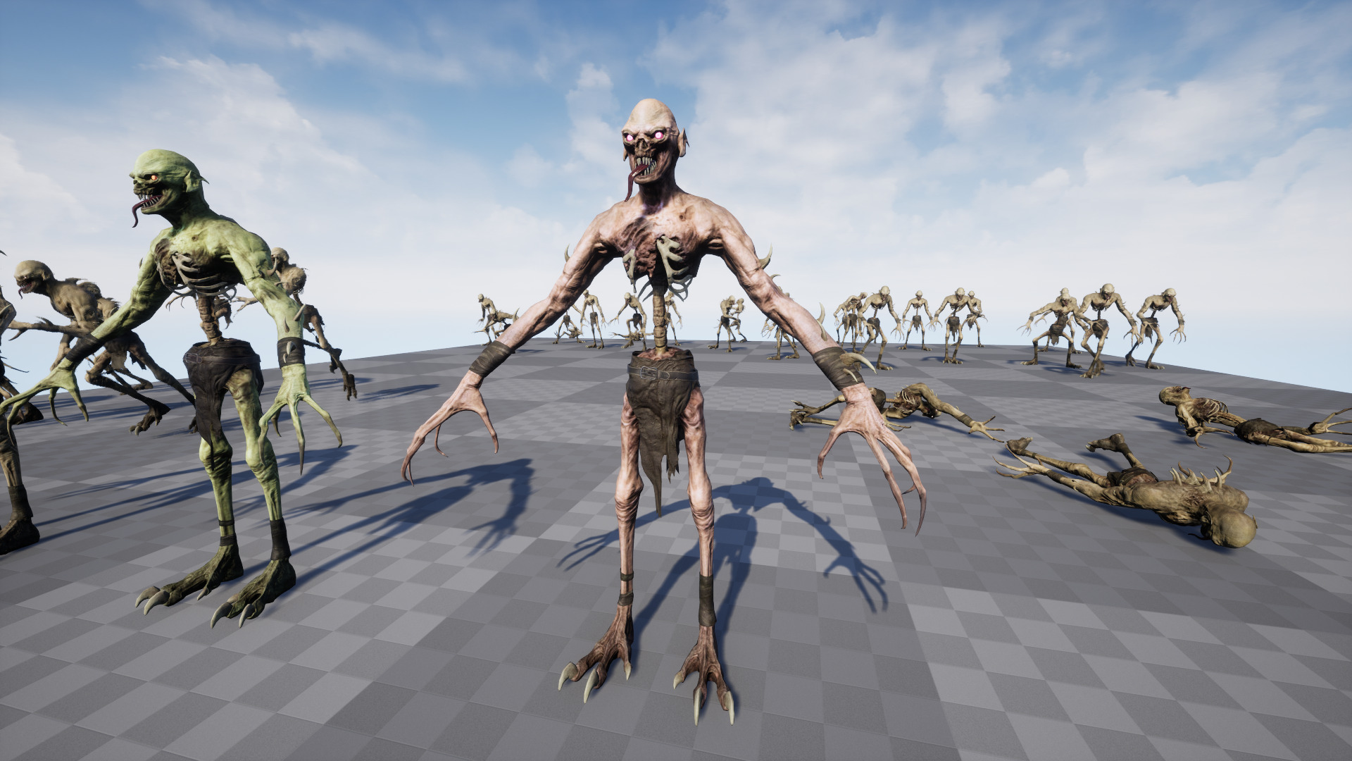 Ghoul Undead Low-poly 3D model_22