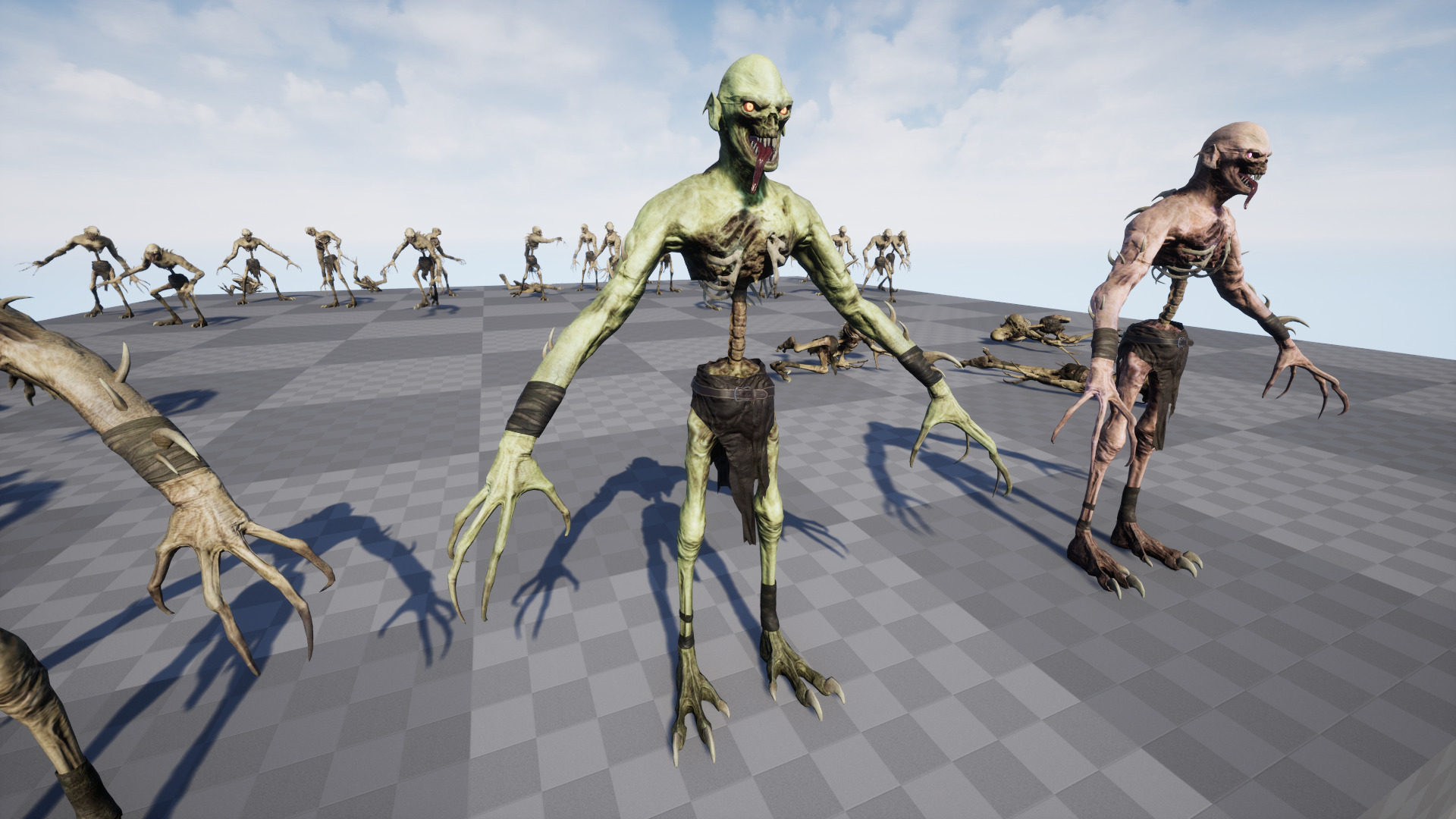 Ghoul Undead Low-poly 3D model_20