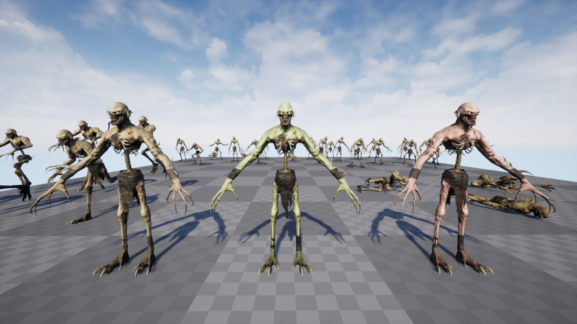 Ghoul Undead Low-poly 3D model_16