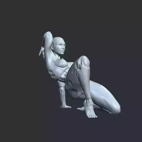 Sensual Synthetic Alien Girl NSFW STL Figure