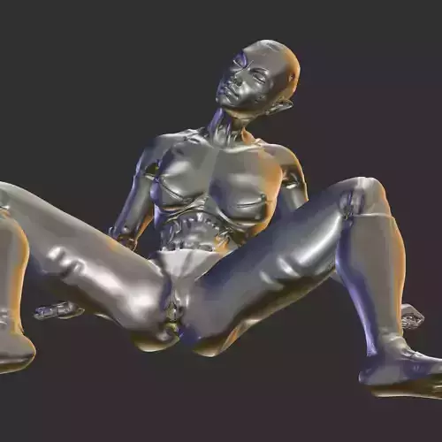 Sci-Fi Seductive AI Girl 3D Print Ready STL 3D print model