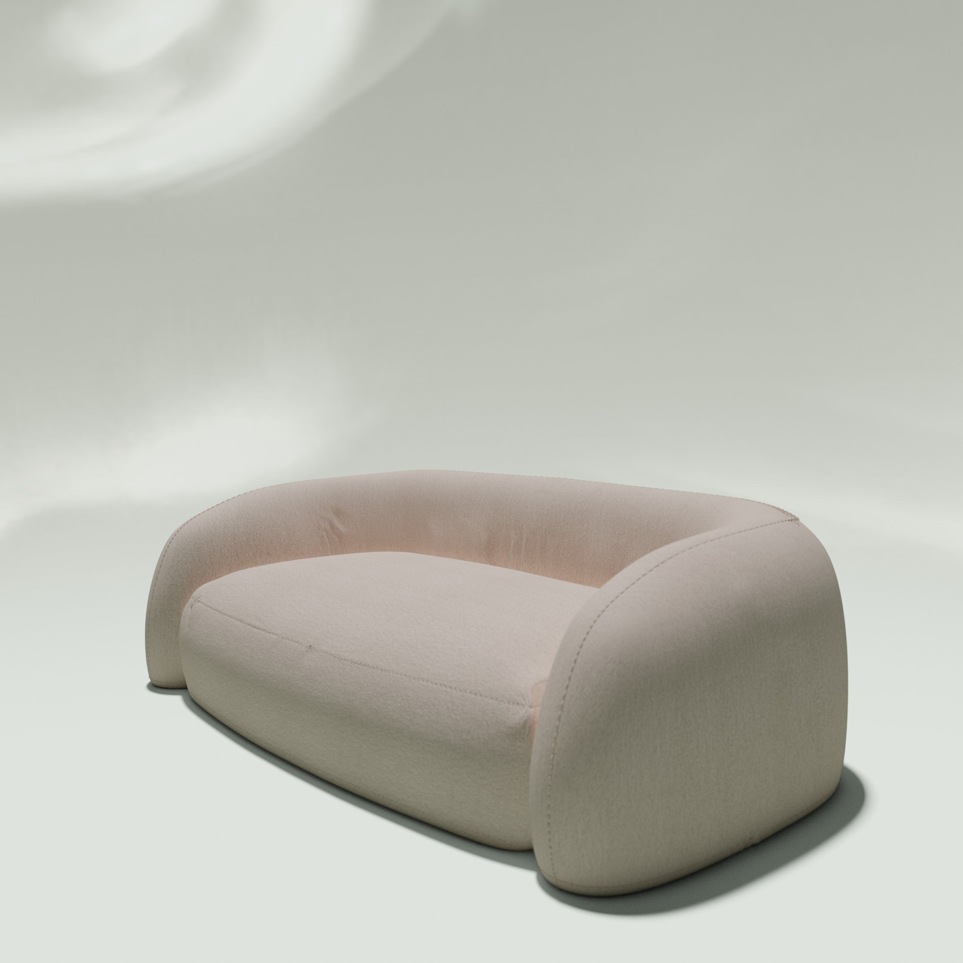 Japandi style Sofa 3D model 3D model_1