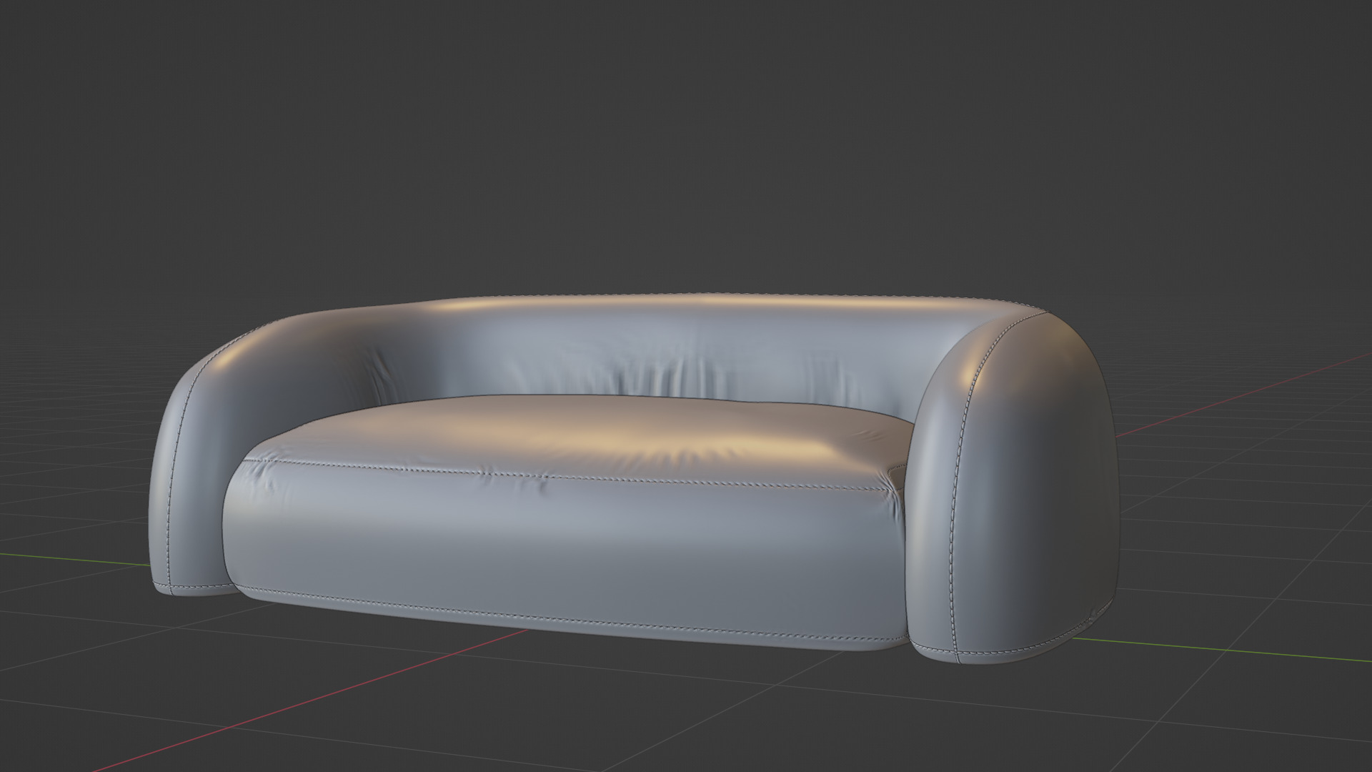 Japandi style Sofa 3D model 3D model_4