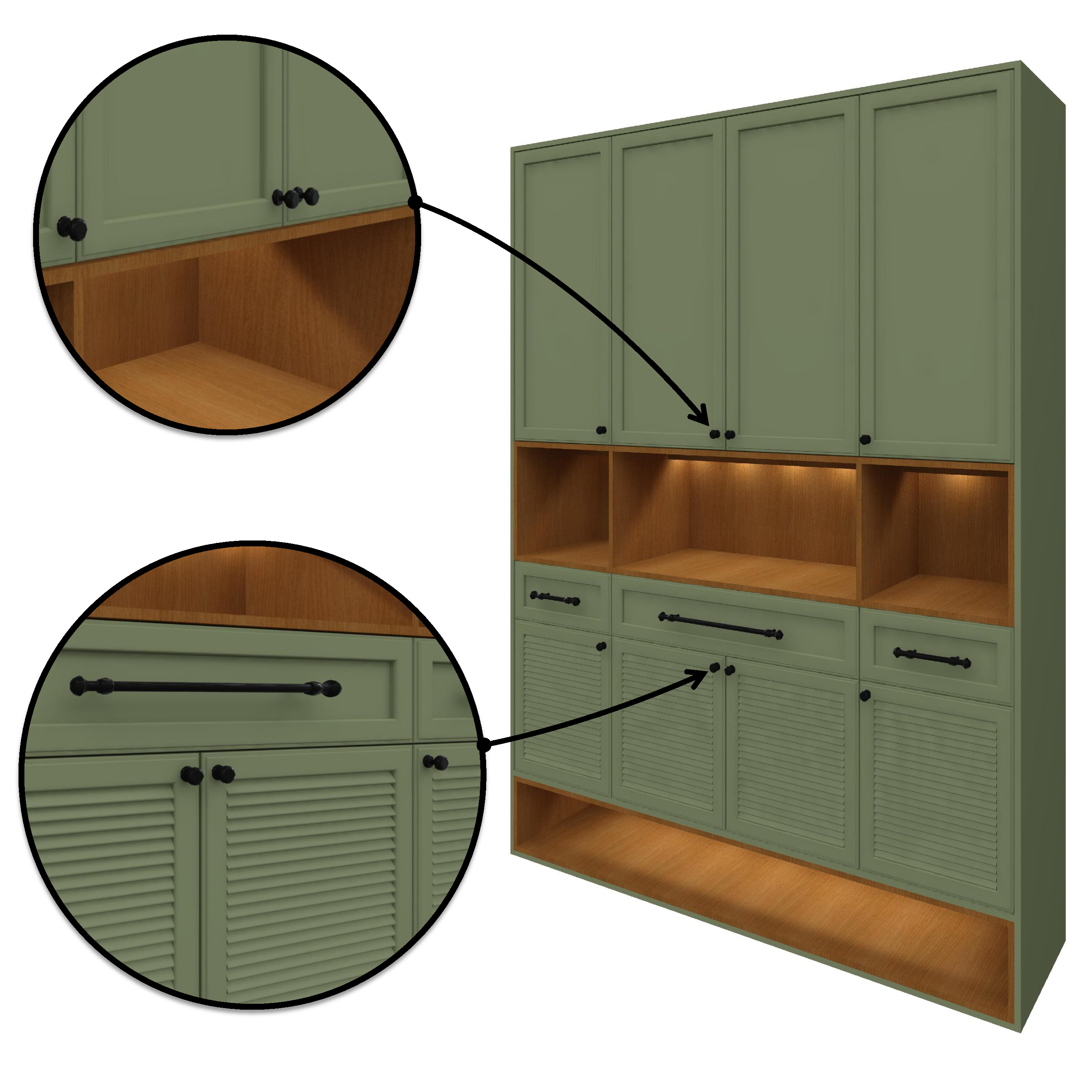 Entryway Furniture Set Revit Family Parametric 3D model_13