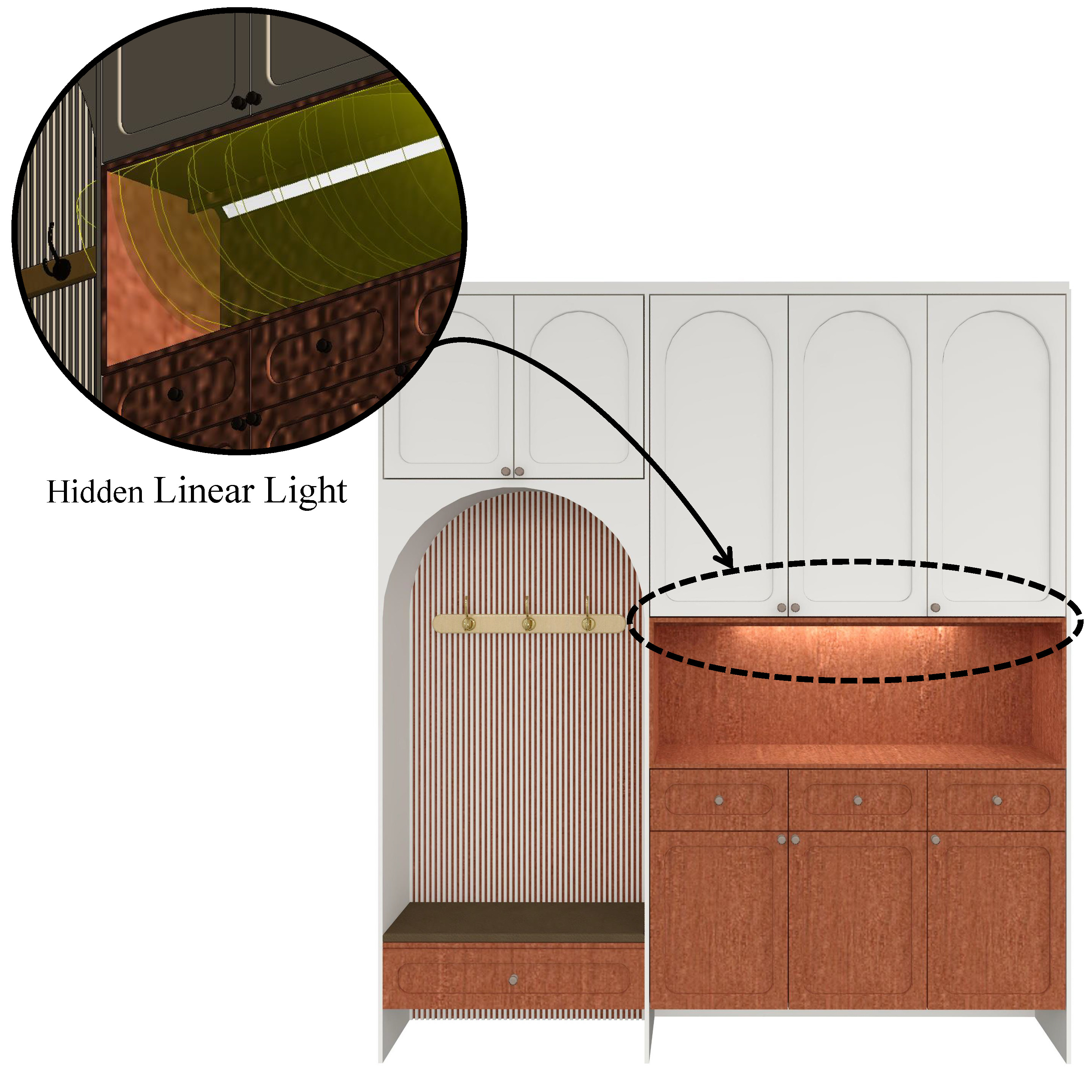 Entryway Furniture Set Revit Family Parametric 3D model_19