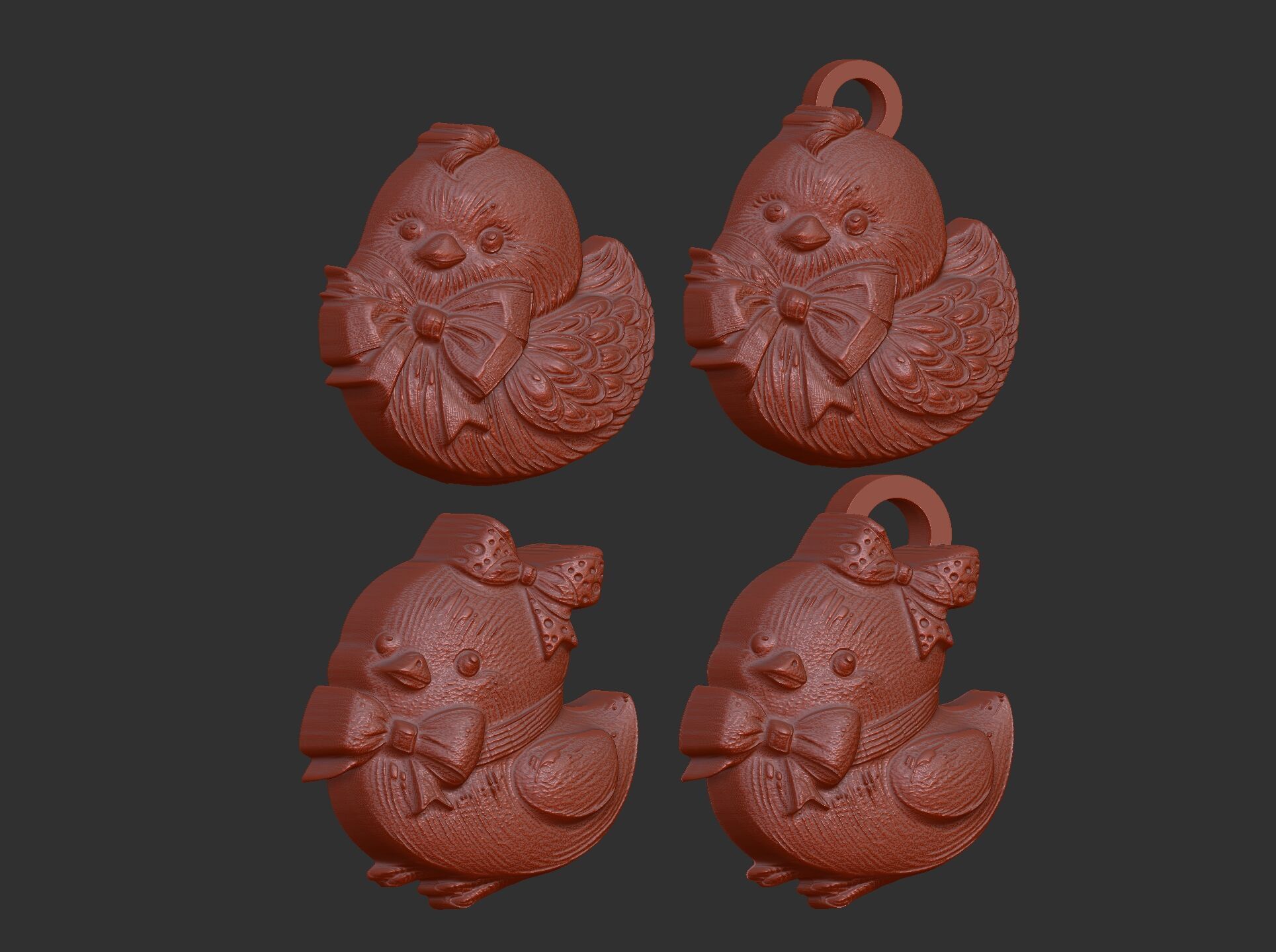 Easter chick decor 3D print model_8