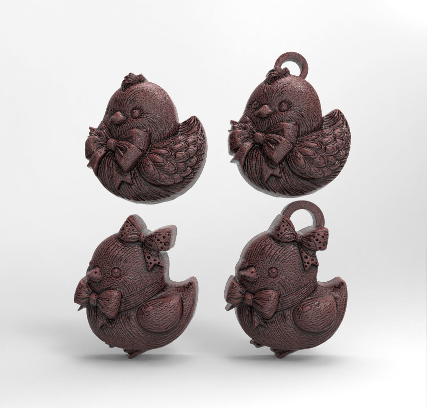 Easter chick decor 3D print model_1
