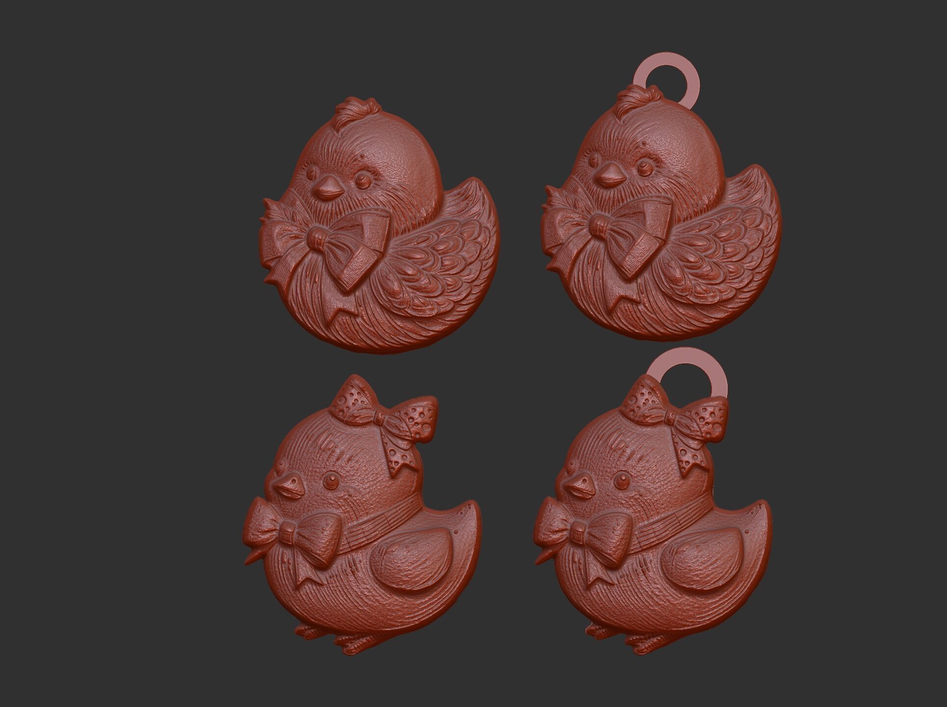 Easter chick decor 3D print model_9