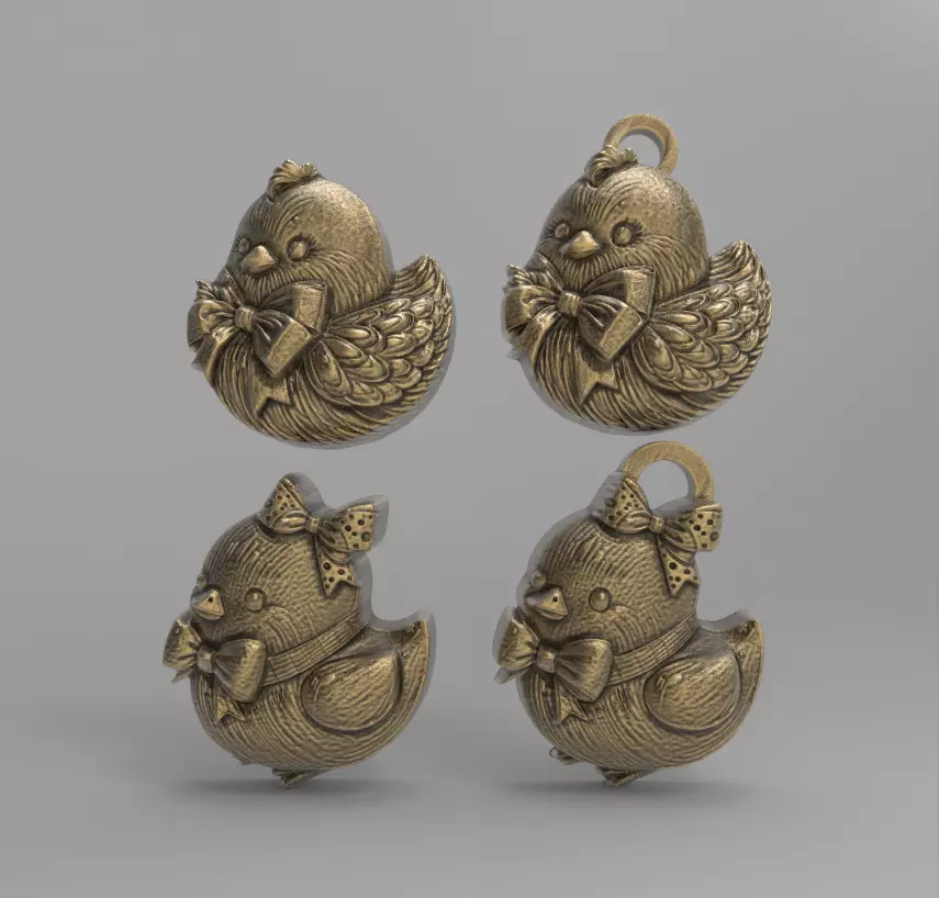 Easter chick decor 3D print model_0