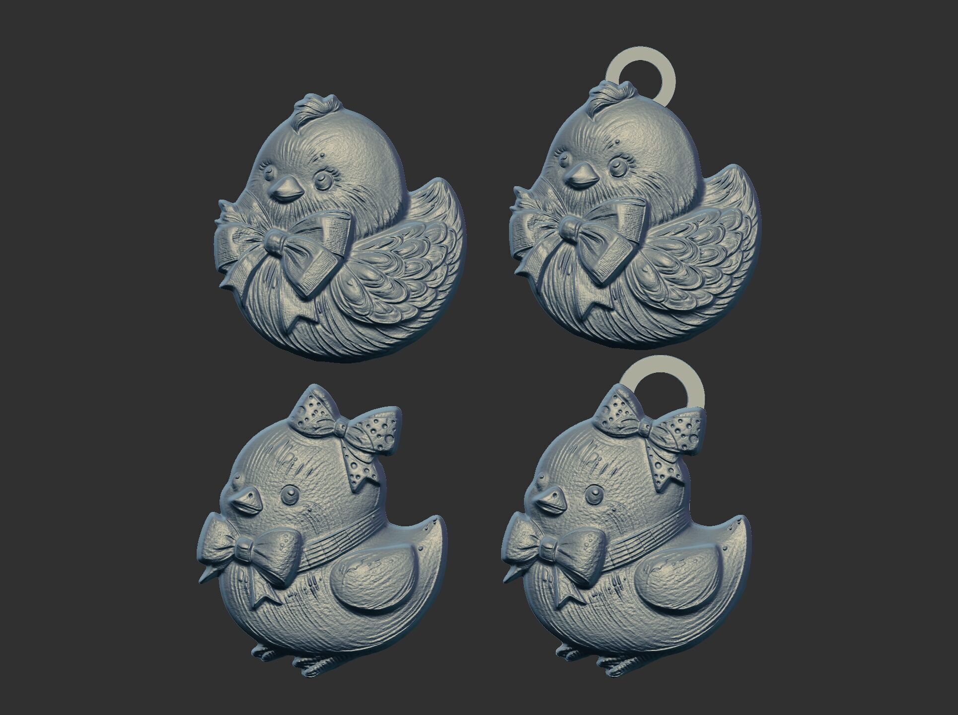 Easter chick decor 3D print model_6