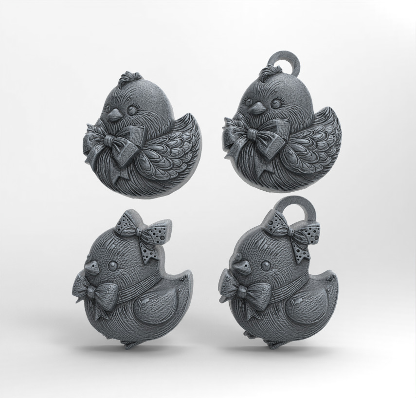 Easter chick decor 3D print model_2