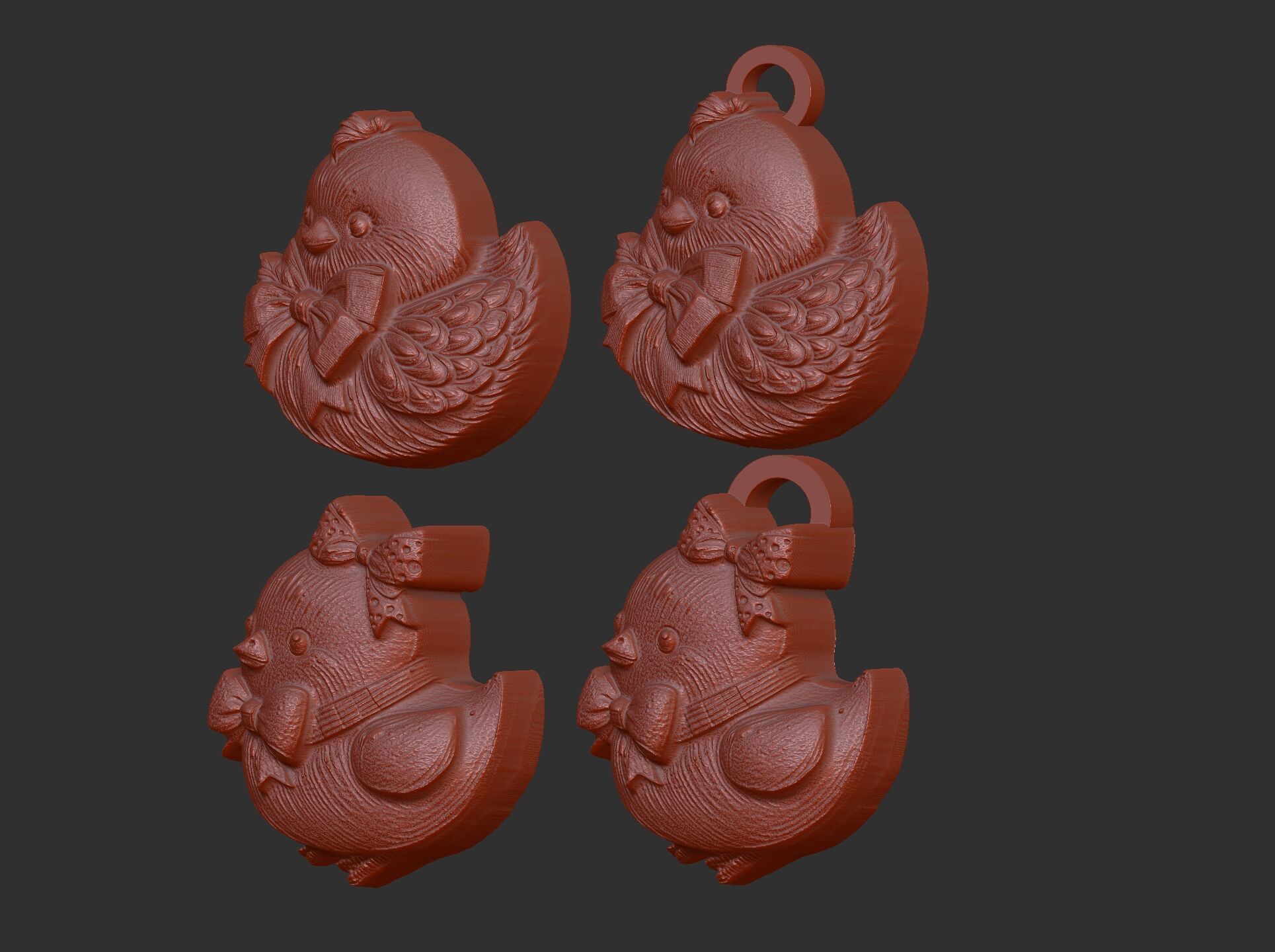 Easter chick decor 3D print model_7