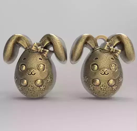 Easter egg bunny decor 