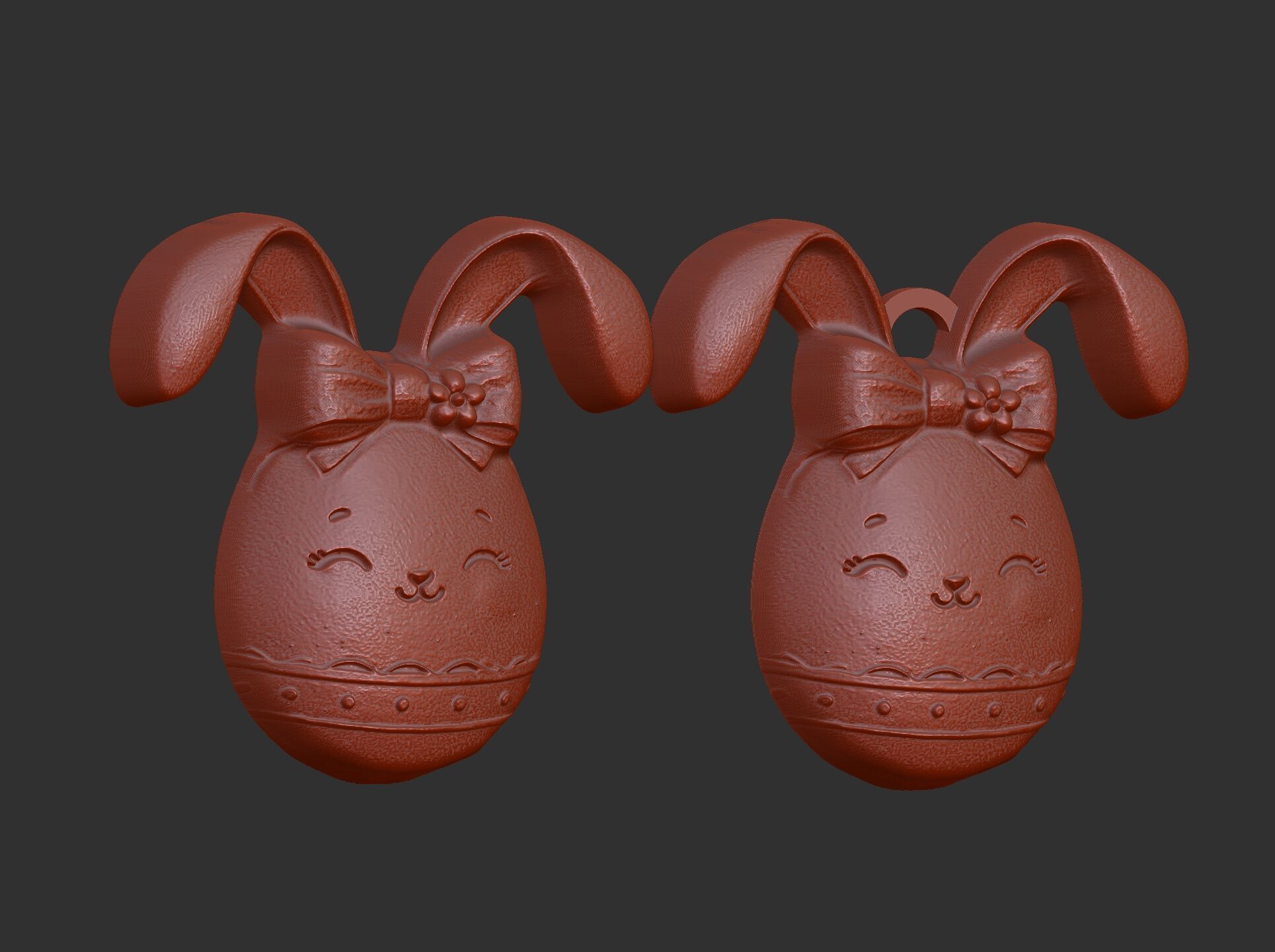 Easter egg bunny decor 2 3D print model_5