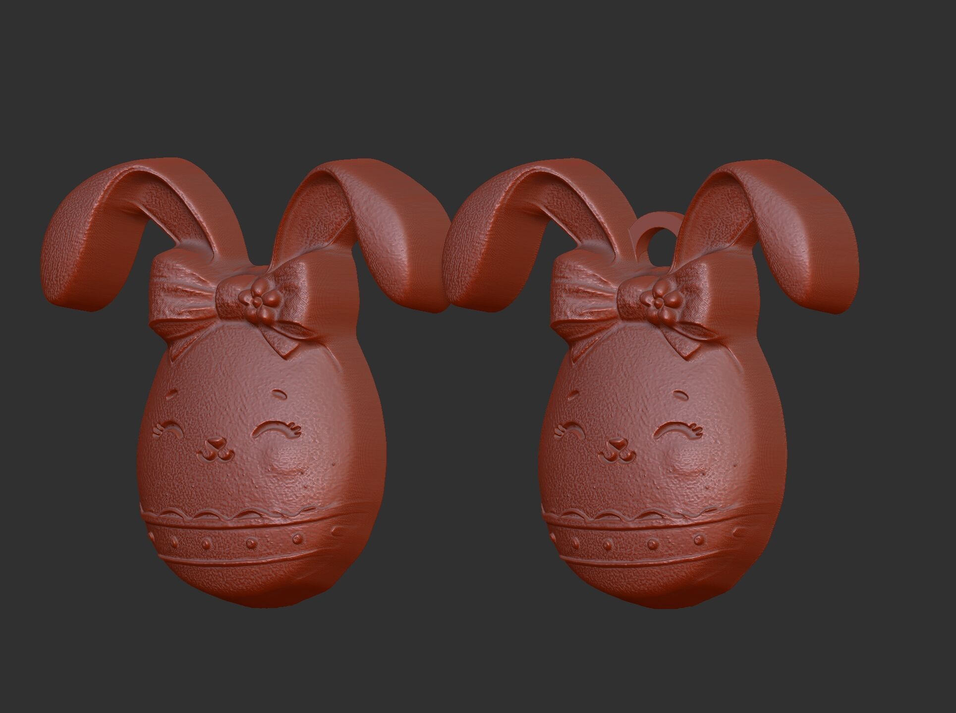 Easter egg bunny decor 2 3D print model_4