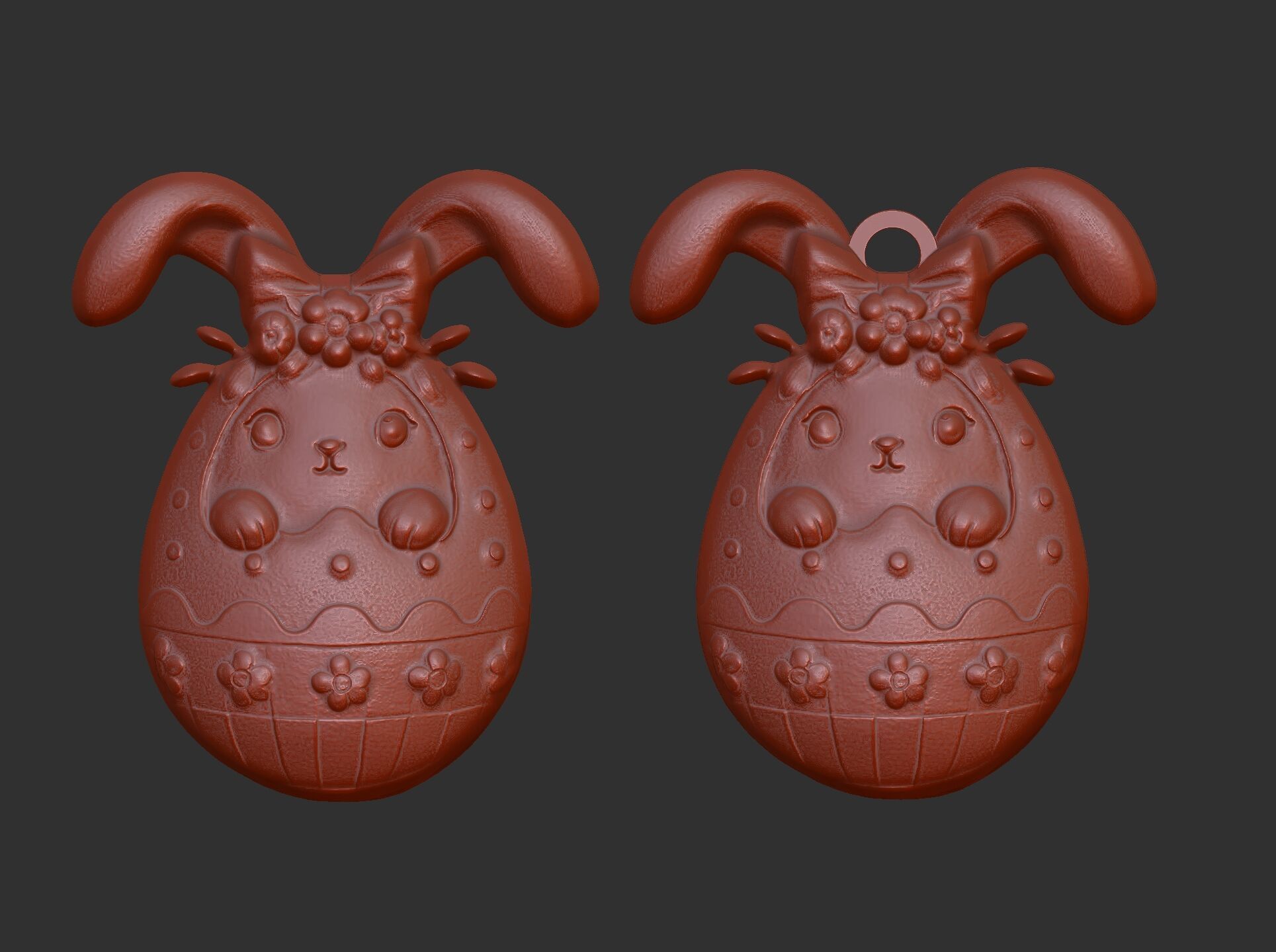 Easter egg bunny decor 3 3D print model_10