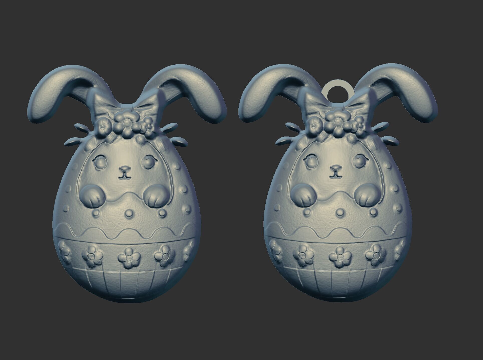 Easter egg bunny decor 3 3D print model_9