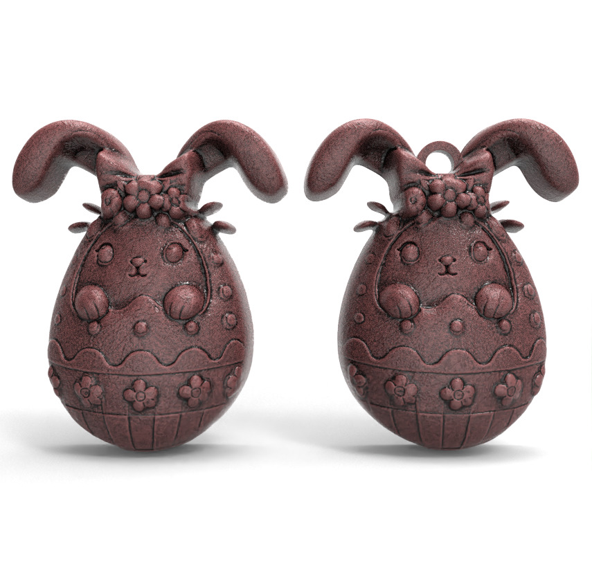 Easter egg bunny decor 3 3D print model_1