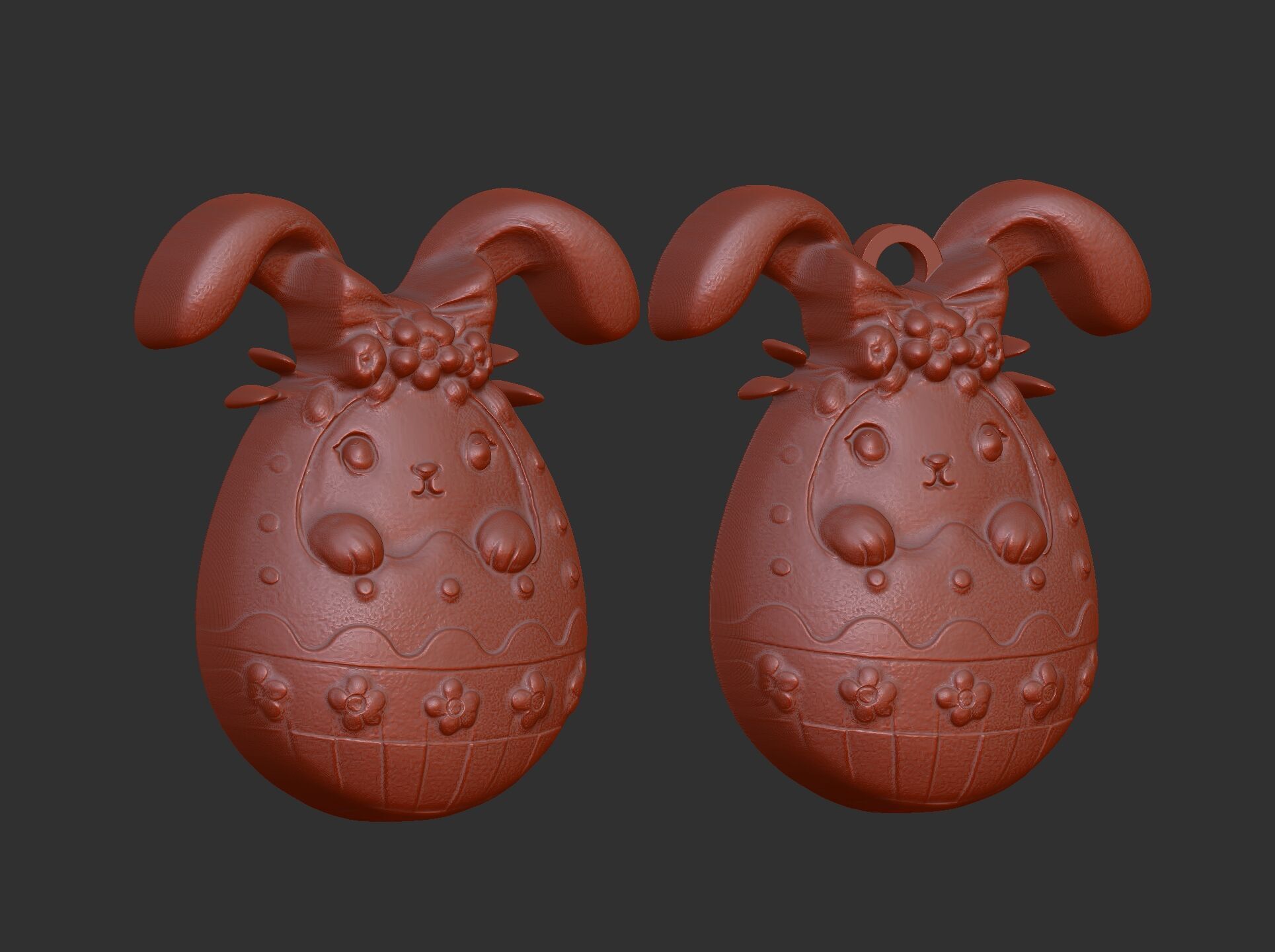 Easter egg bunny decor 3 3D print model_6