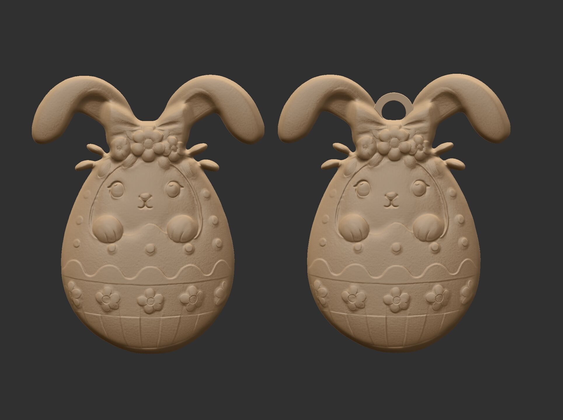 Easter egg bunny decor 3 3D print model_7