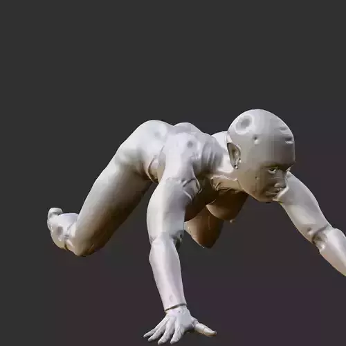 Hot Anime Babe in Naughty Self-Play NSFW STL