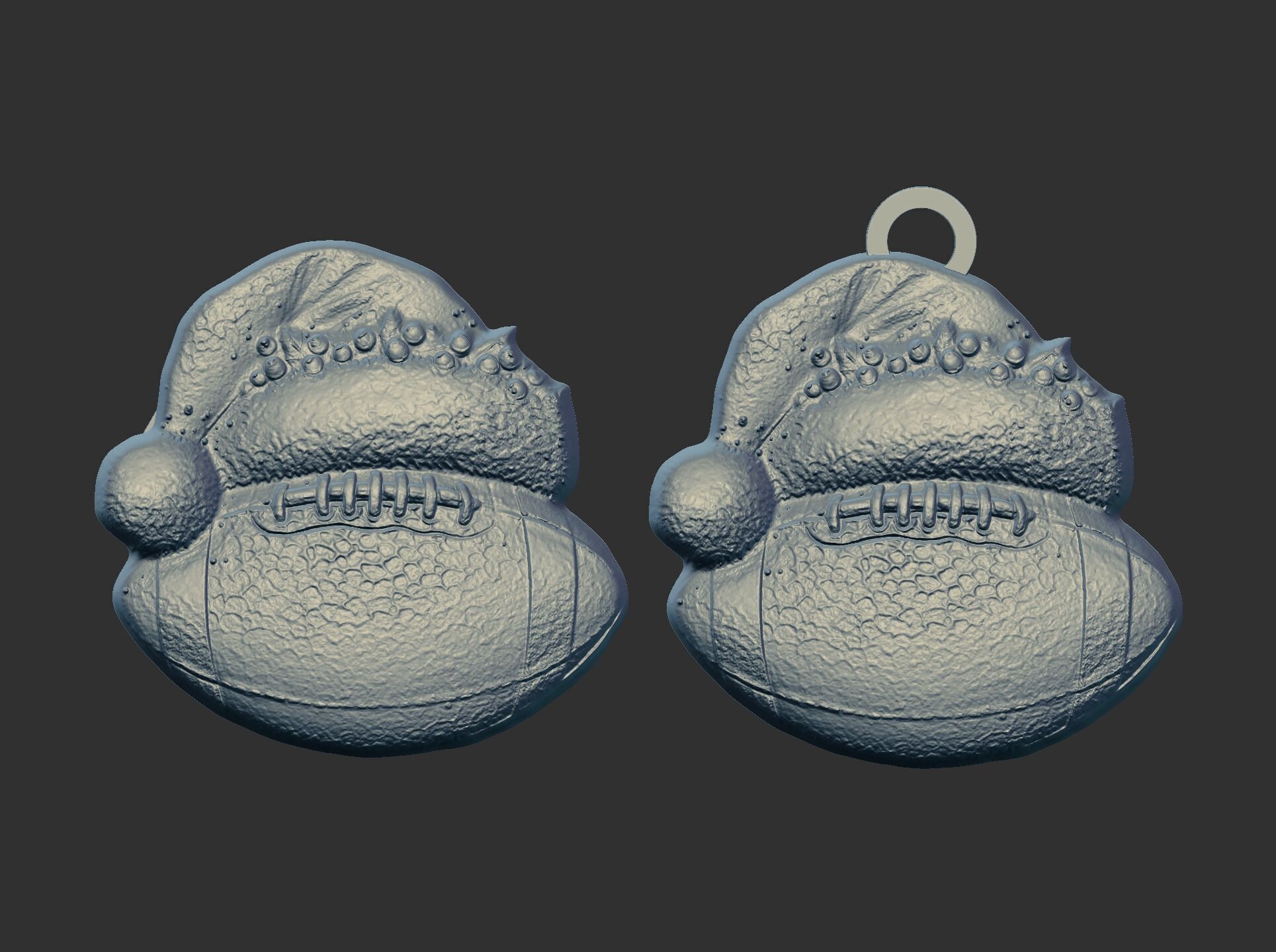 christmas tree football decoration 3D print model_6