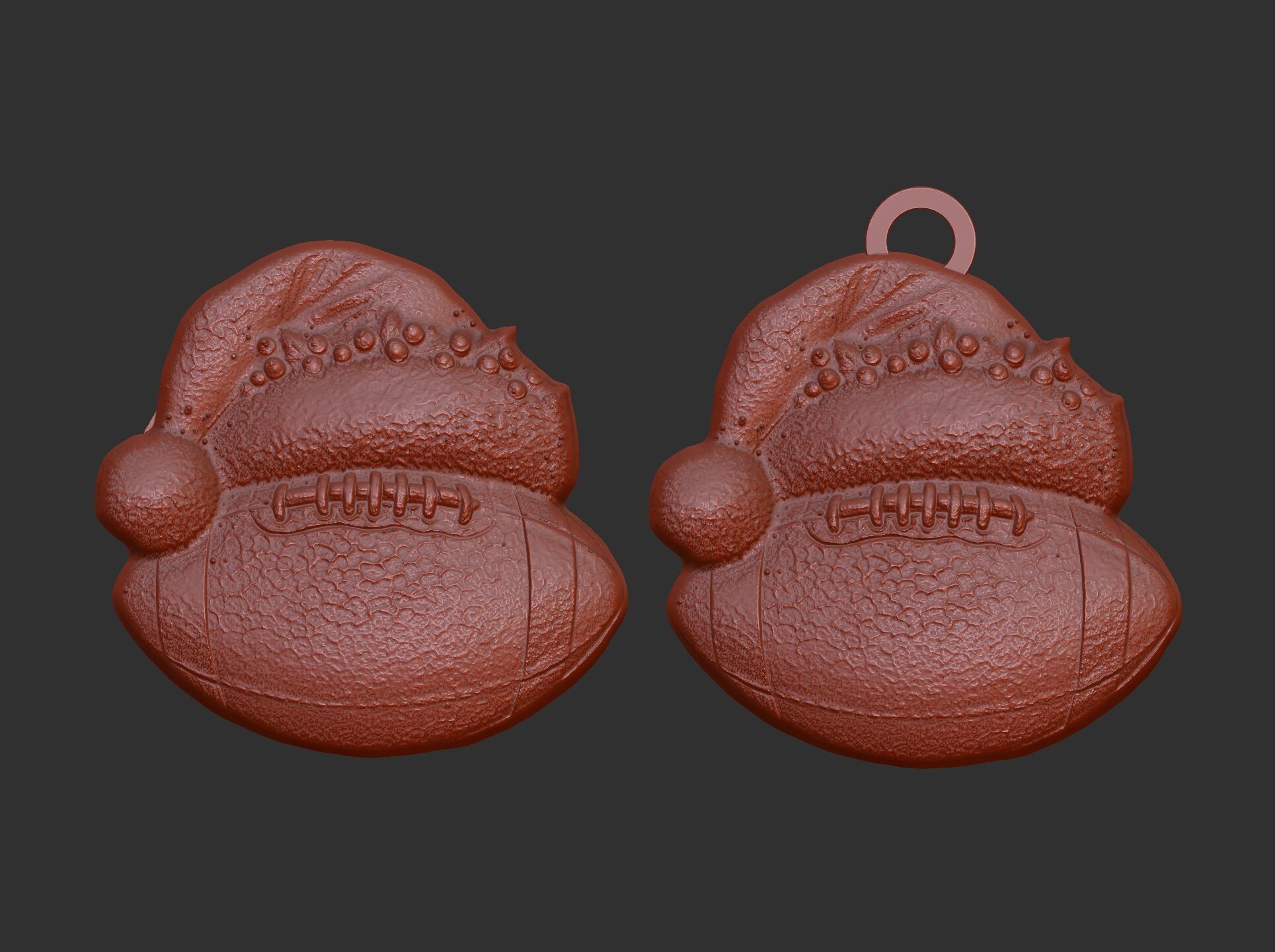 christmas tree football decoration 3D print model_8