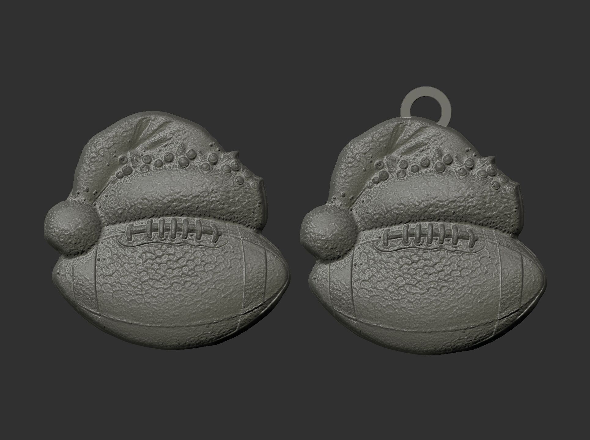christmas tree football decoration 3D print model_5