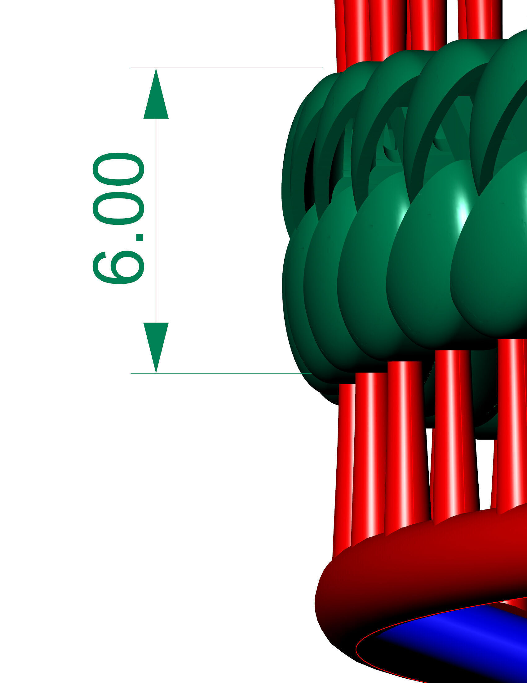 6MM Oval CUBAN FULL CHAIN TREE READY TO PRINT 3D print model_3