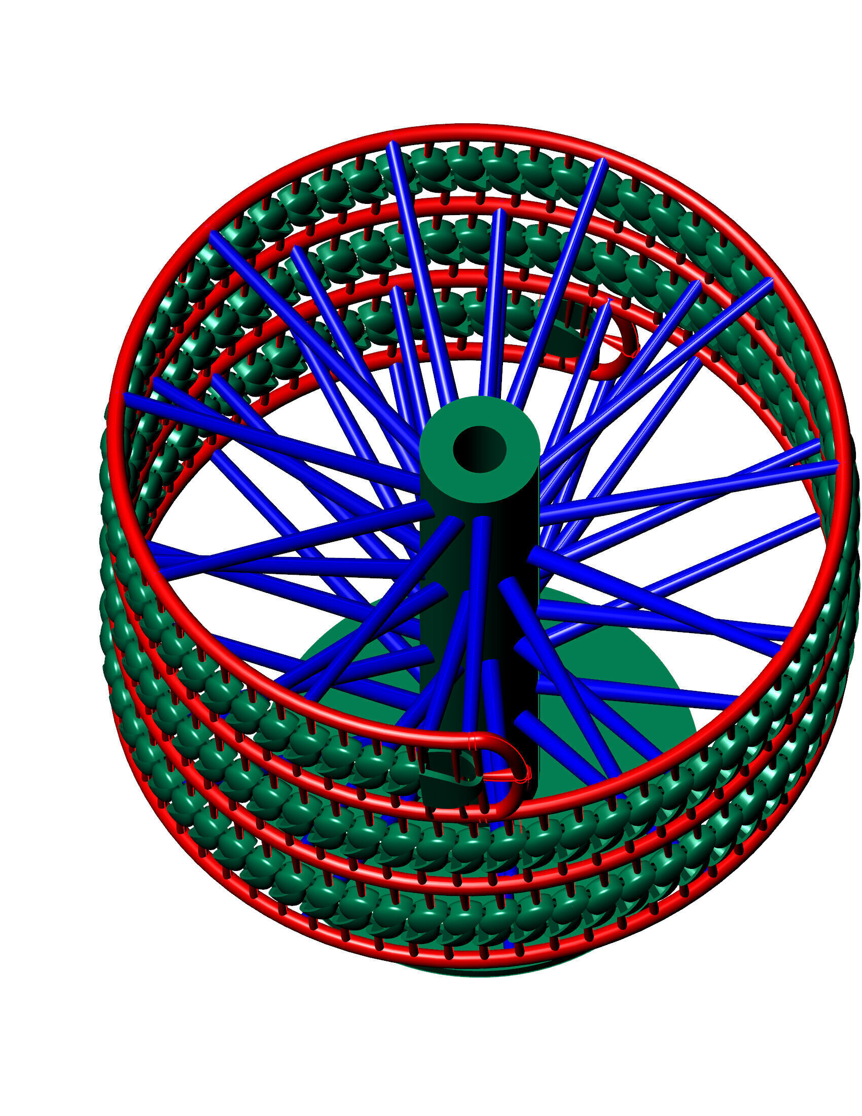 6MM Oval CUBAN FULL CHAIN TREE READY TO PRINT 3D print model_2