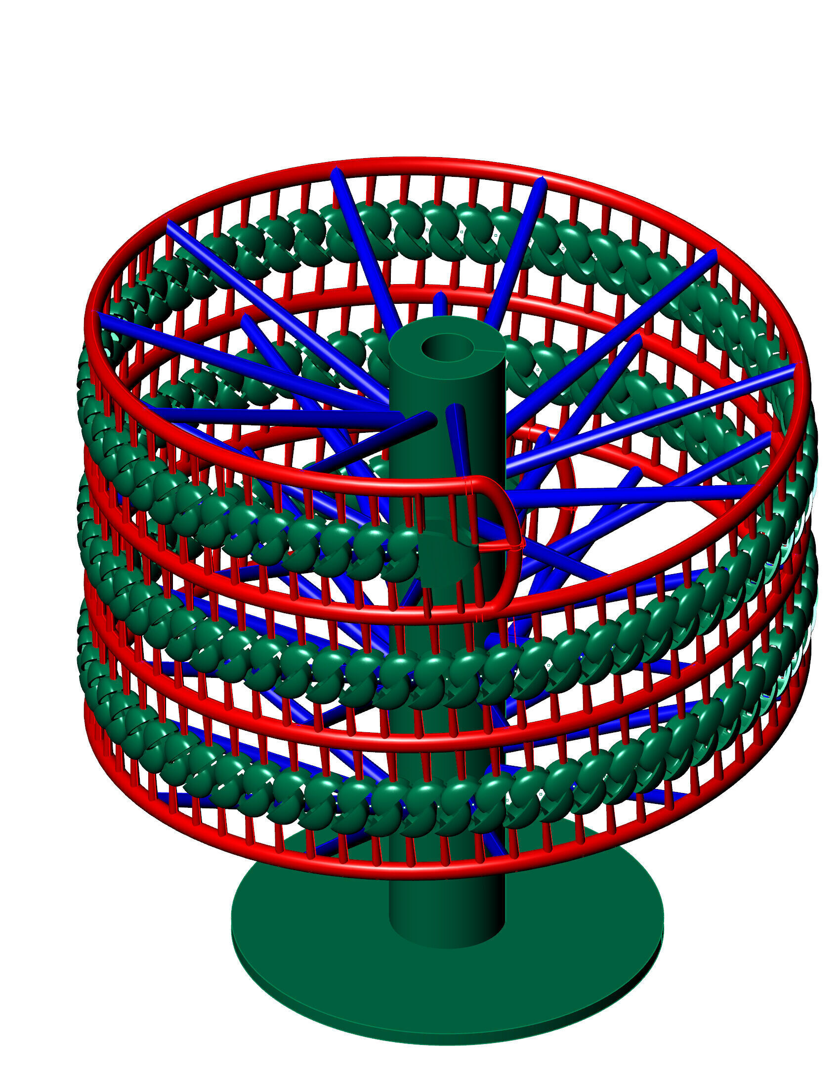 6MM Oval CUBAN FULL CHAIN TREE READY TO PRINT 3D print model_1