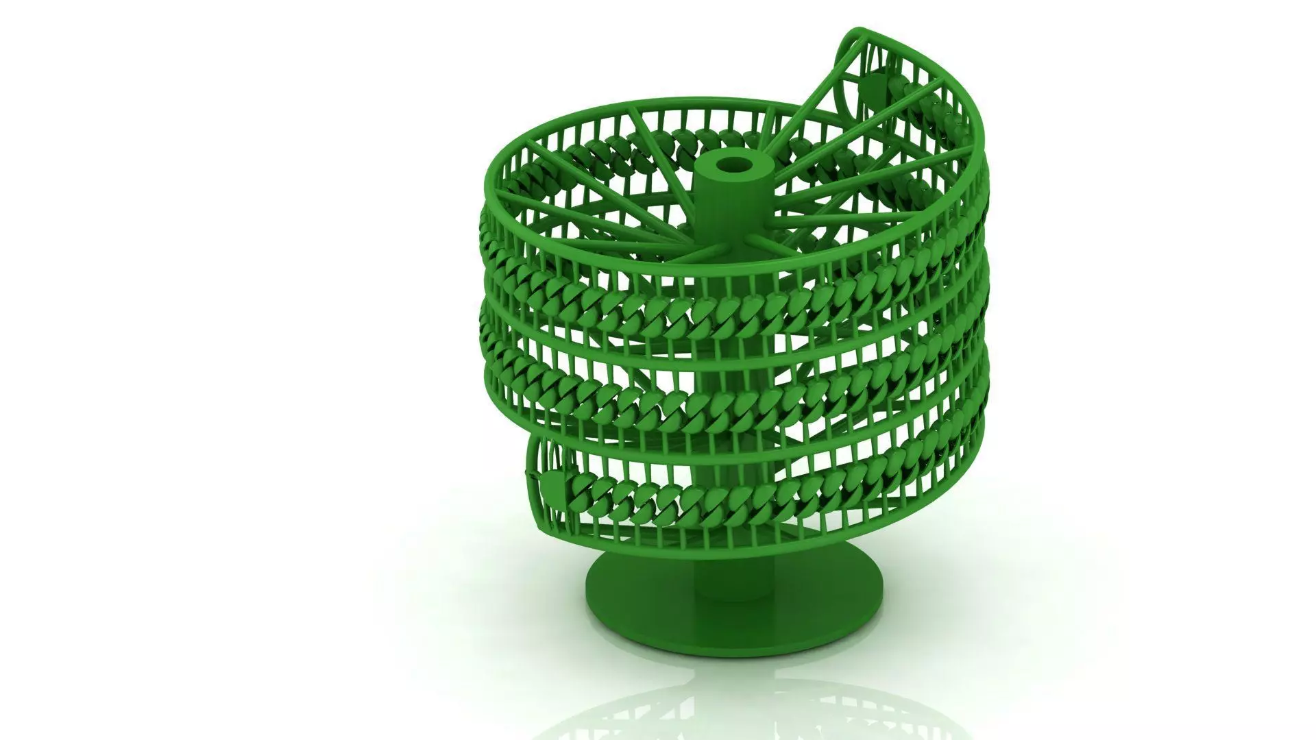 6MM Oval CUBAN FULL CHAIN TREE READY TO PRINT 3D print model_0