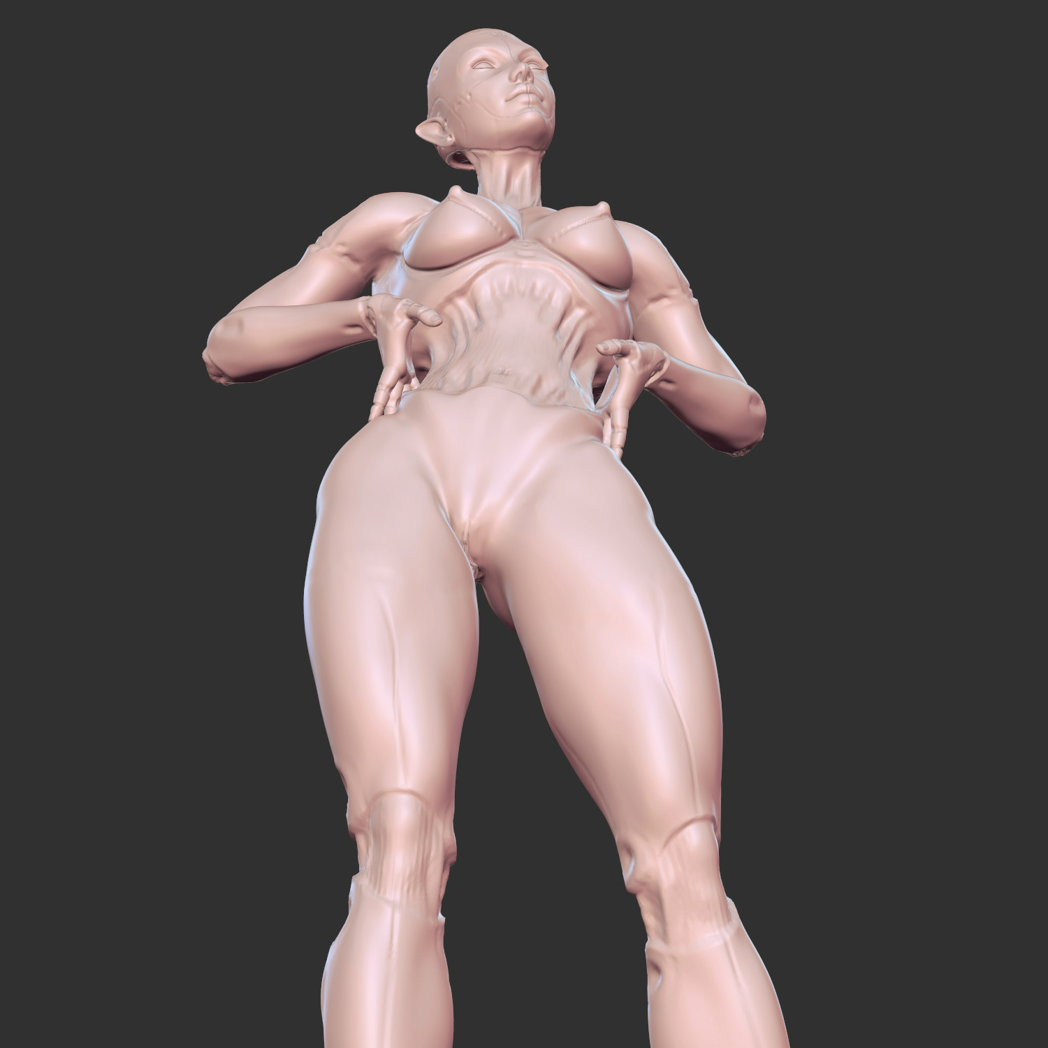 Erotic AI Sex Doll 3D Model for Resin Printing 3D print model_3