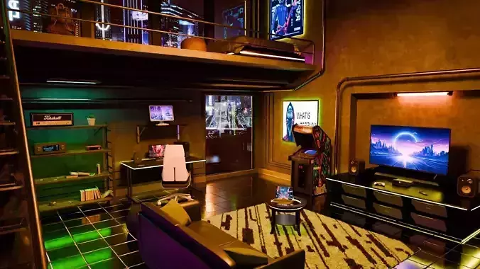 Cyberpunk Room
