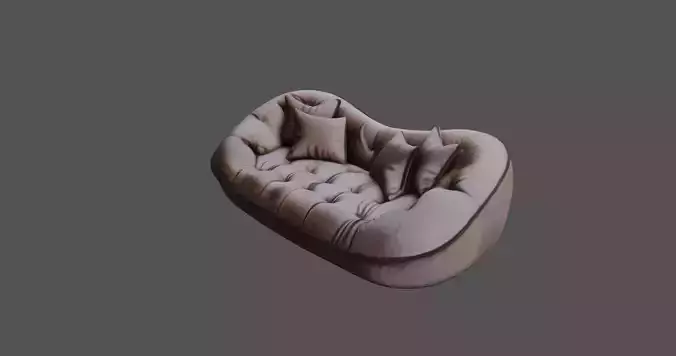 Luxurious Modern Designer Sofa with Plush Cushions