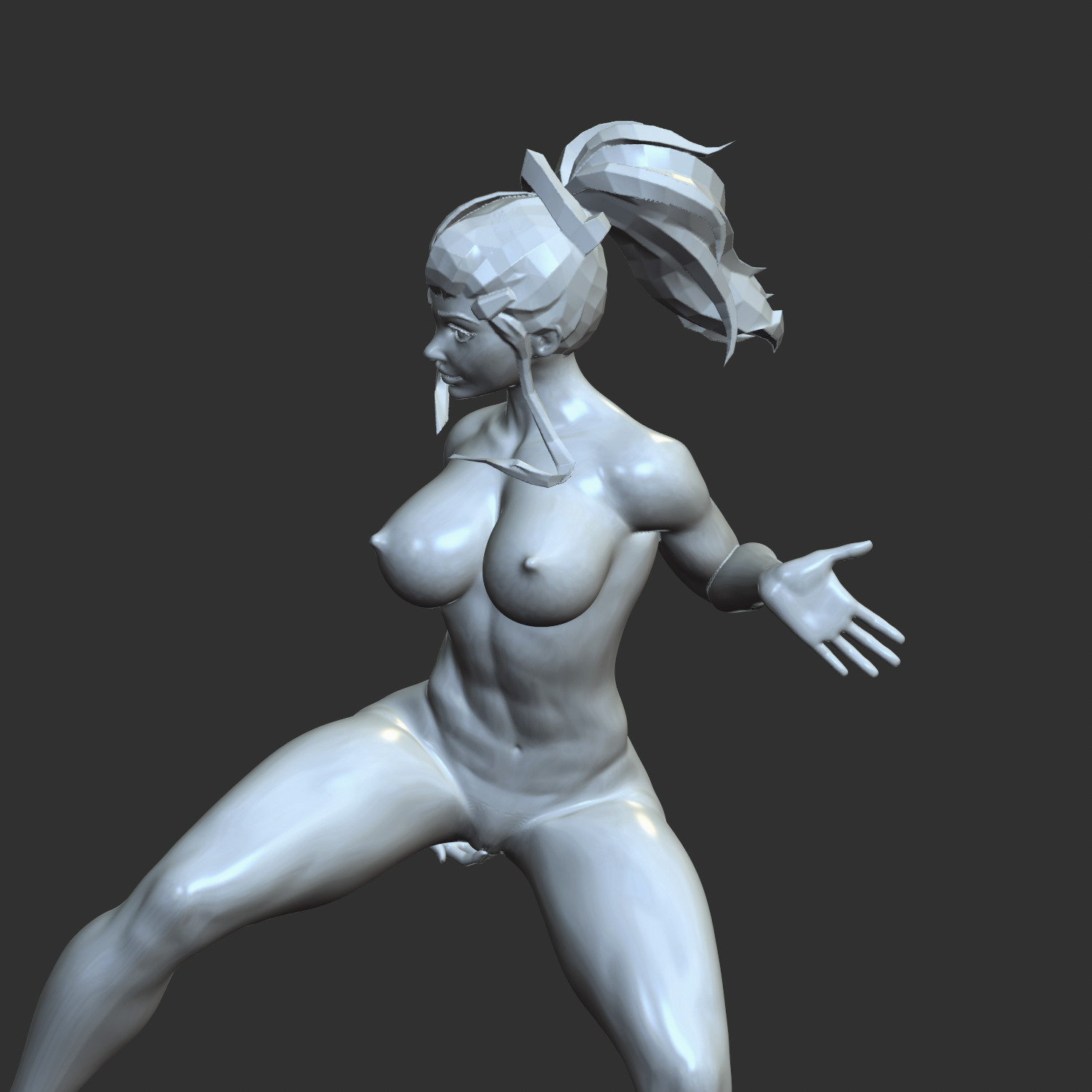 sexy girl playing with herself 3D print model_6