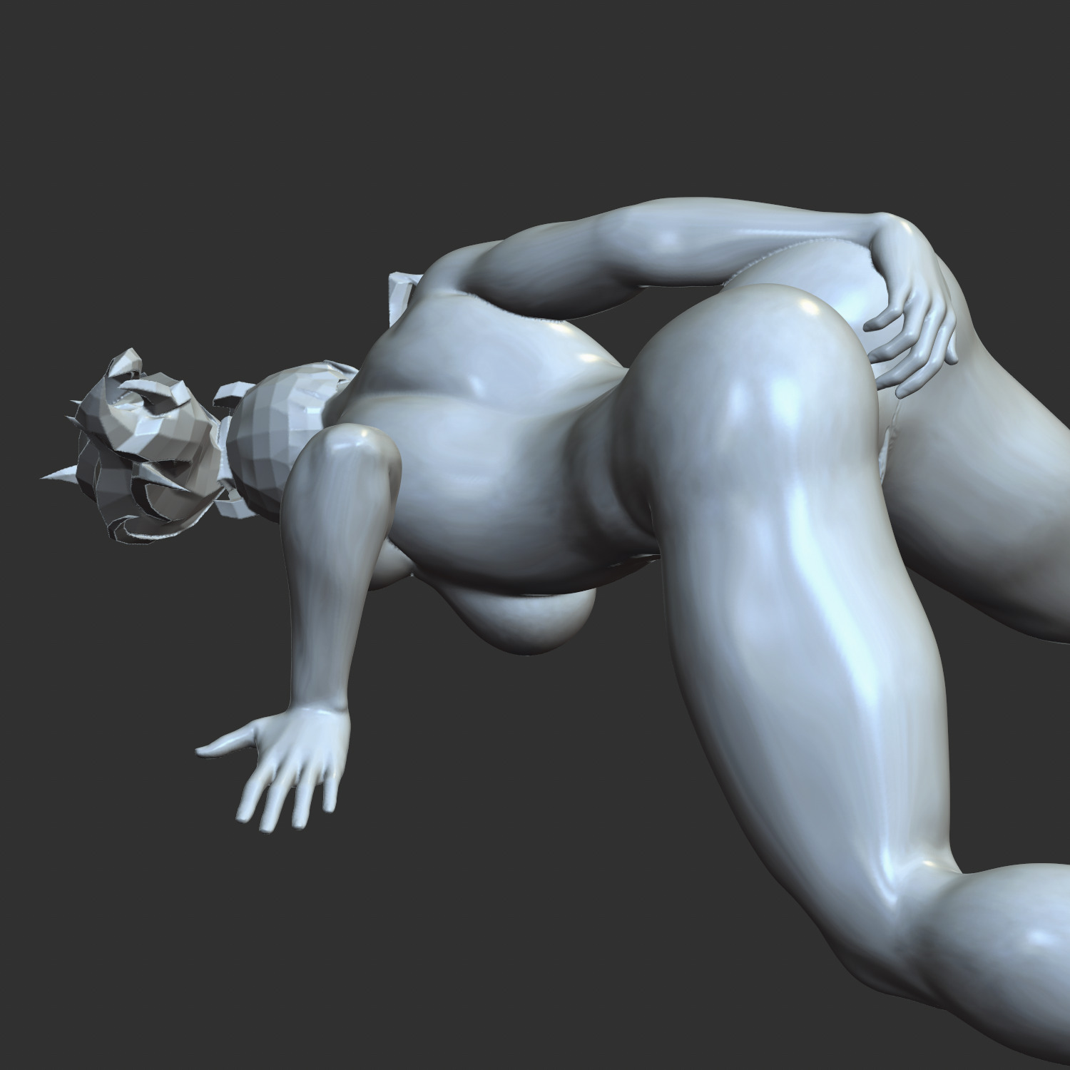 sexy girl playing with herself 3D print model_2