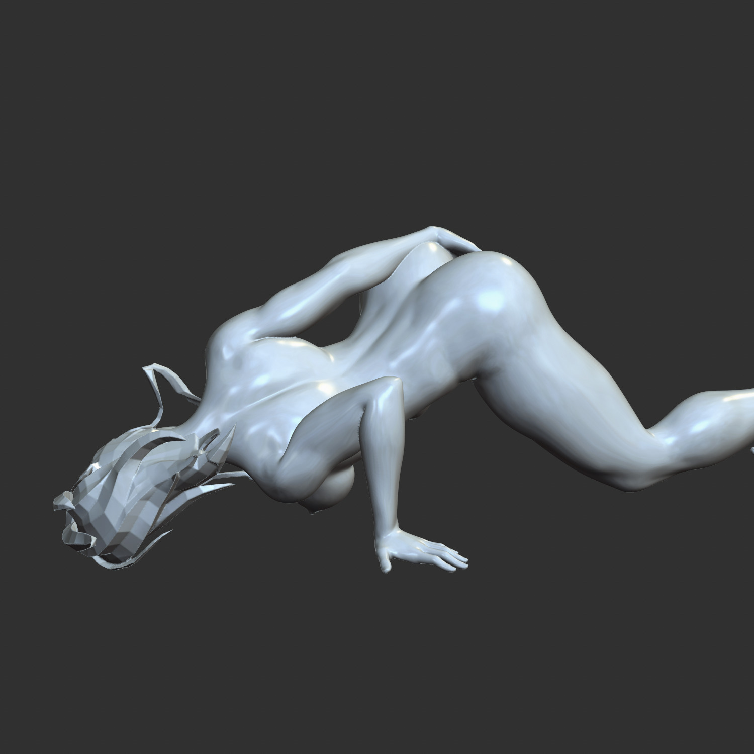 sexy girl playing with herself 3D print model_1