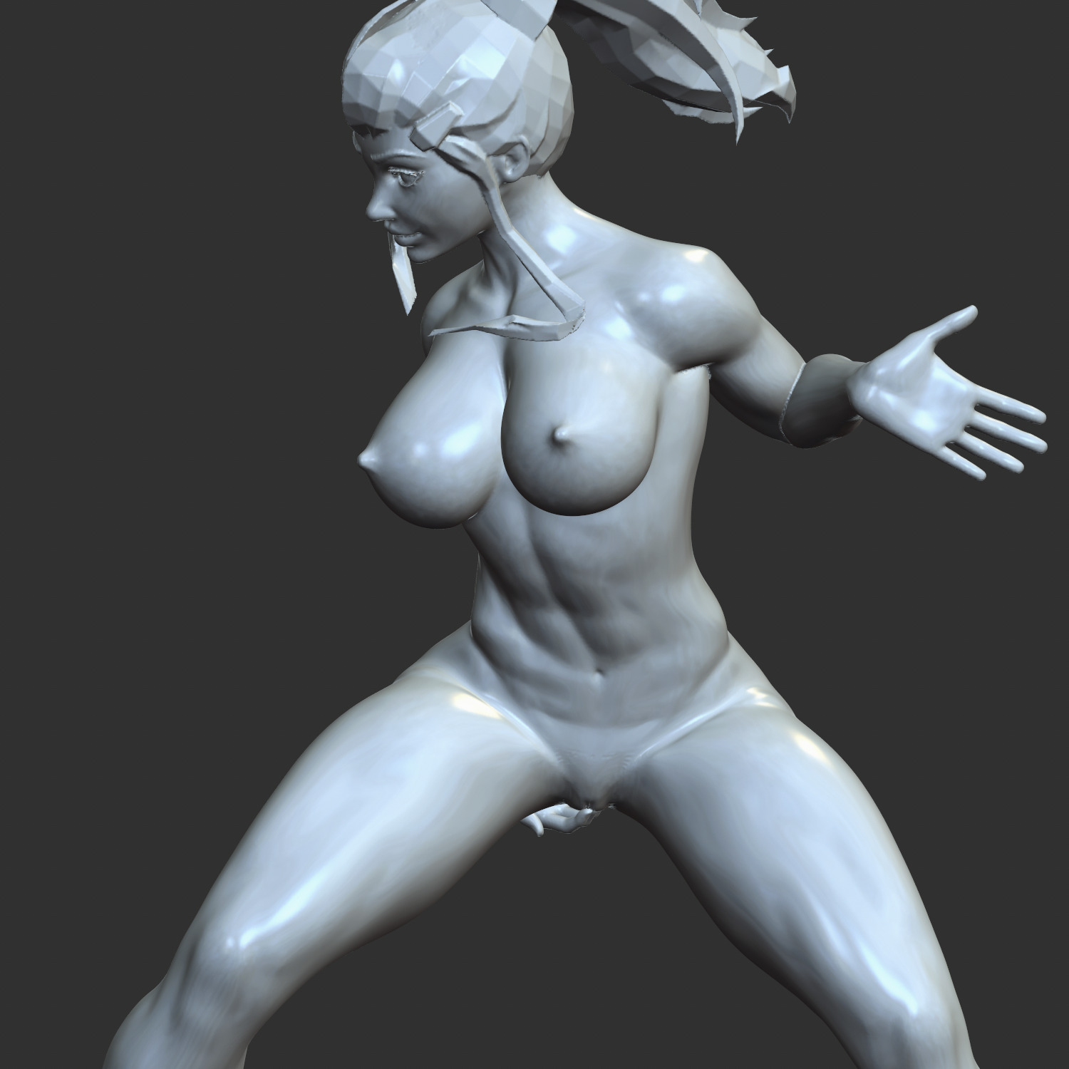 sexy girl playing with herself 3D print model_5