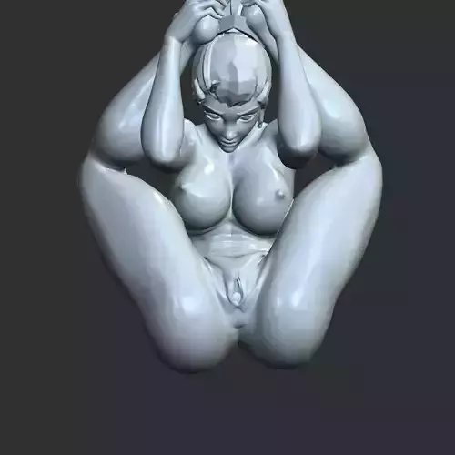 sexy erotic goth girl 3D print model