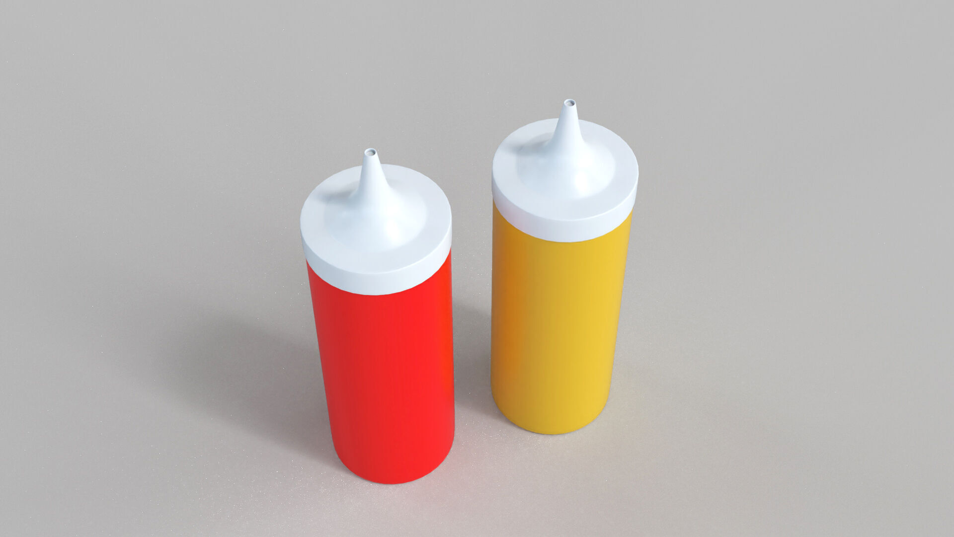 Low-Poly Sauce Bottle Low-poly 3D model_3