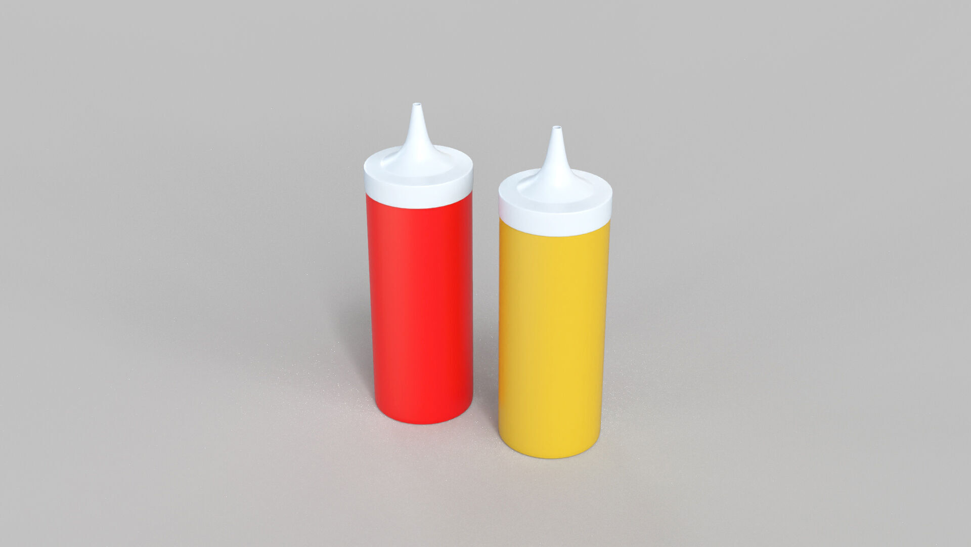 Low-Poly Sauce Bottle Low-poly 3D model_1