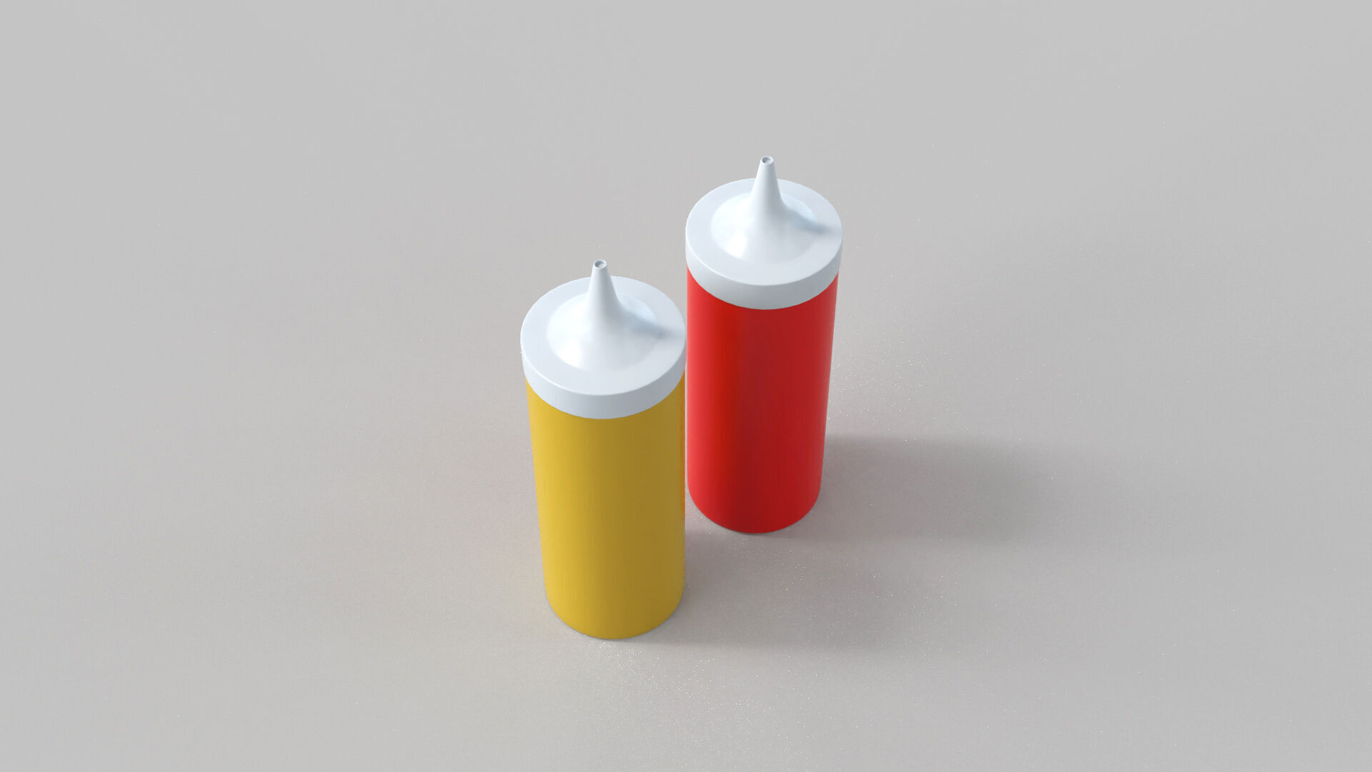 Low-Poly Sauce Bottle Low-poly 3D model_2