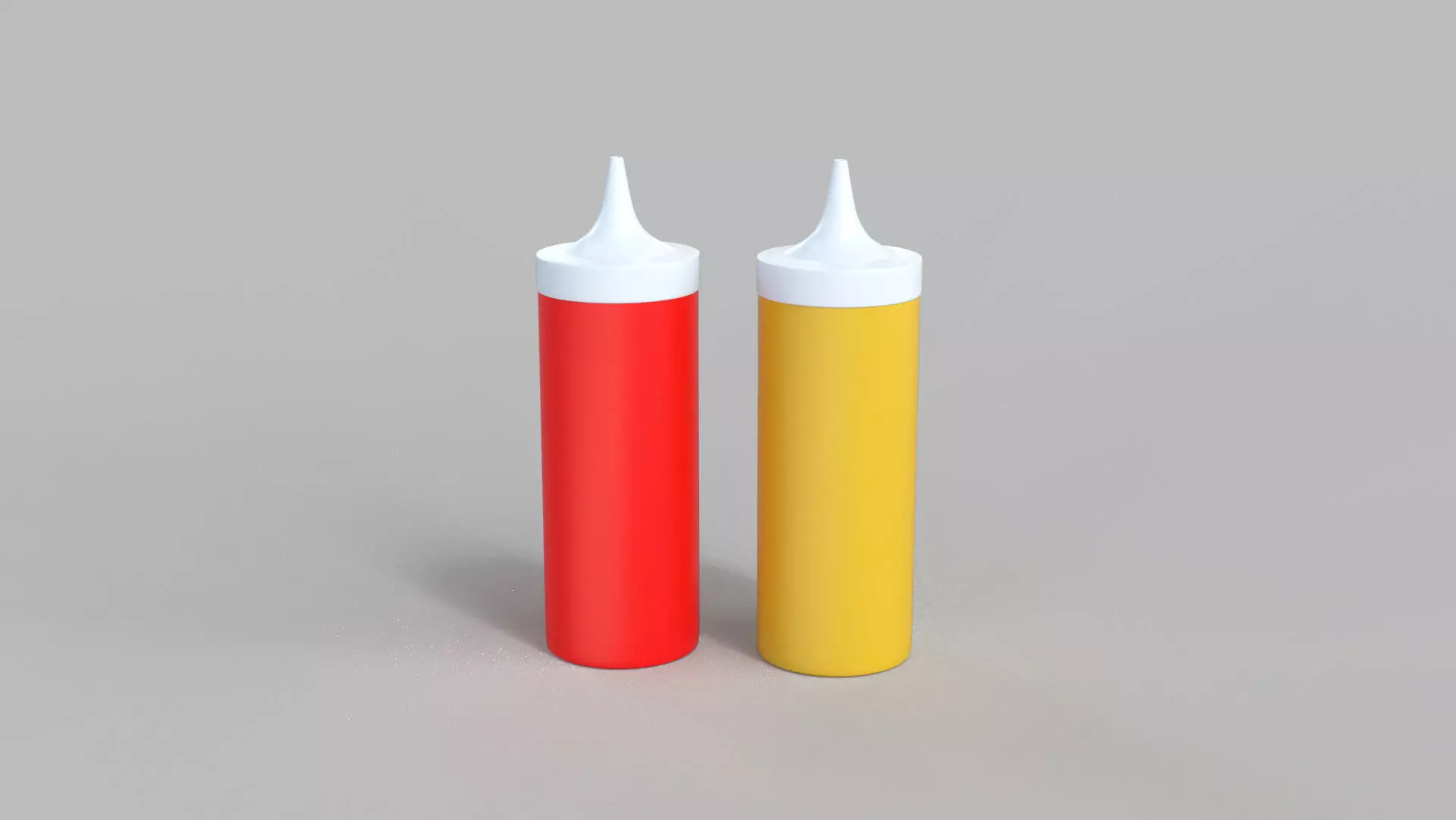 Low-Poly Sauce Bottle Low-poly 3D model_0