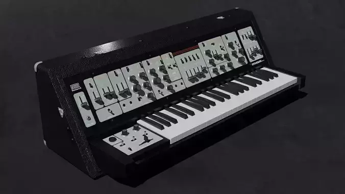 Synthesizer Roland Sh-5 3D model