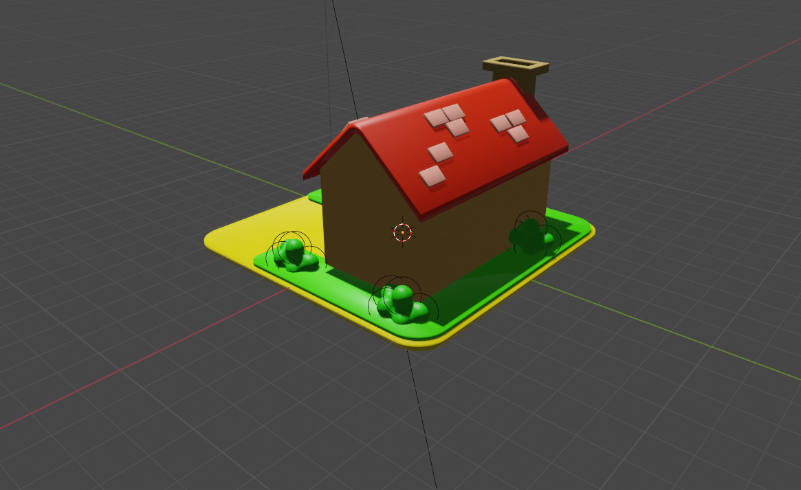house Low-poly 3D model_1