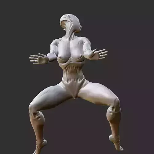 Sensual Samurai Waifu NSFW Erotic 3D STL