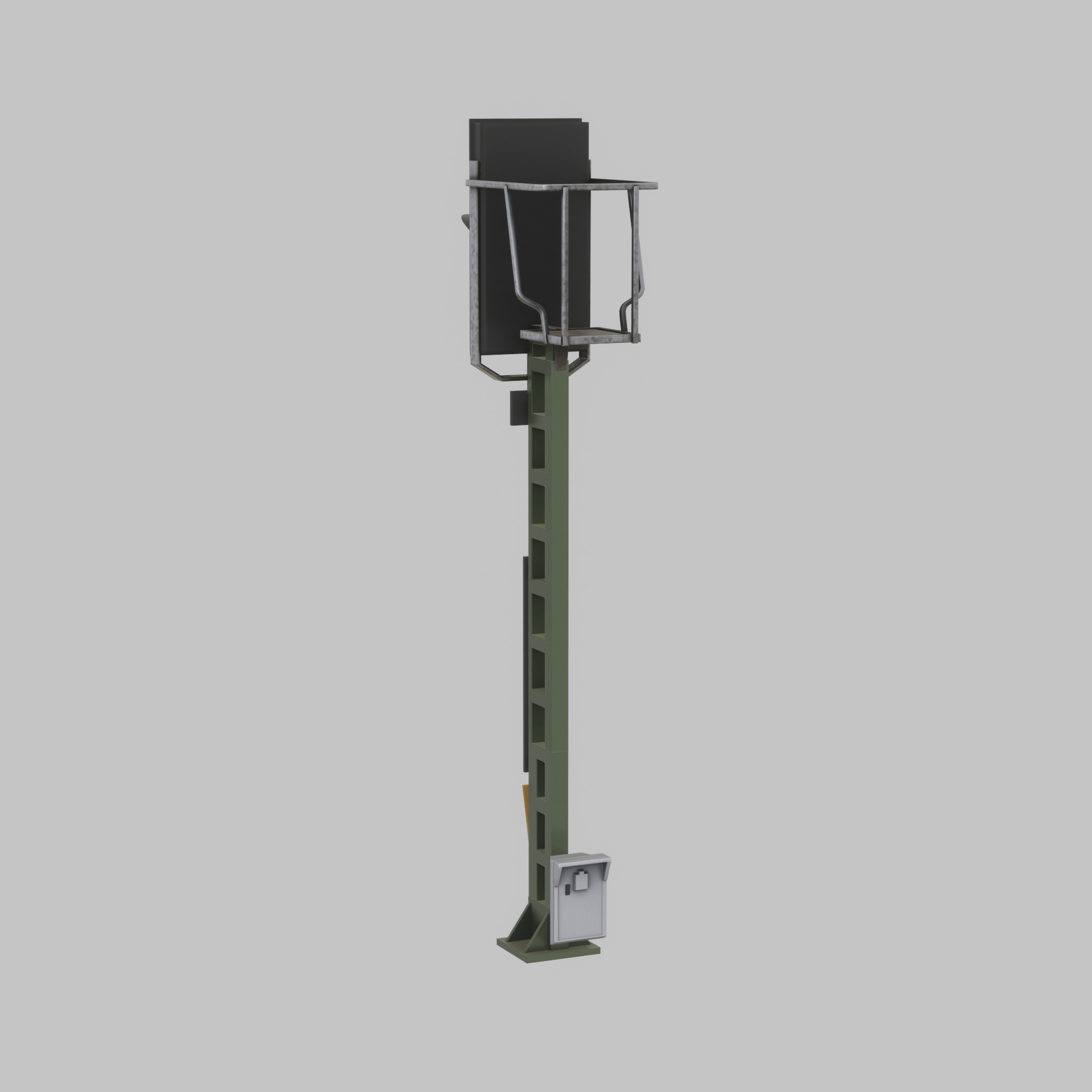 KS Railway Signal Post 4500mm Version-6 Low-poly 3D model_27