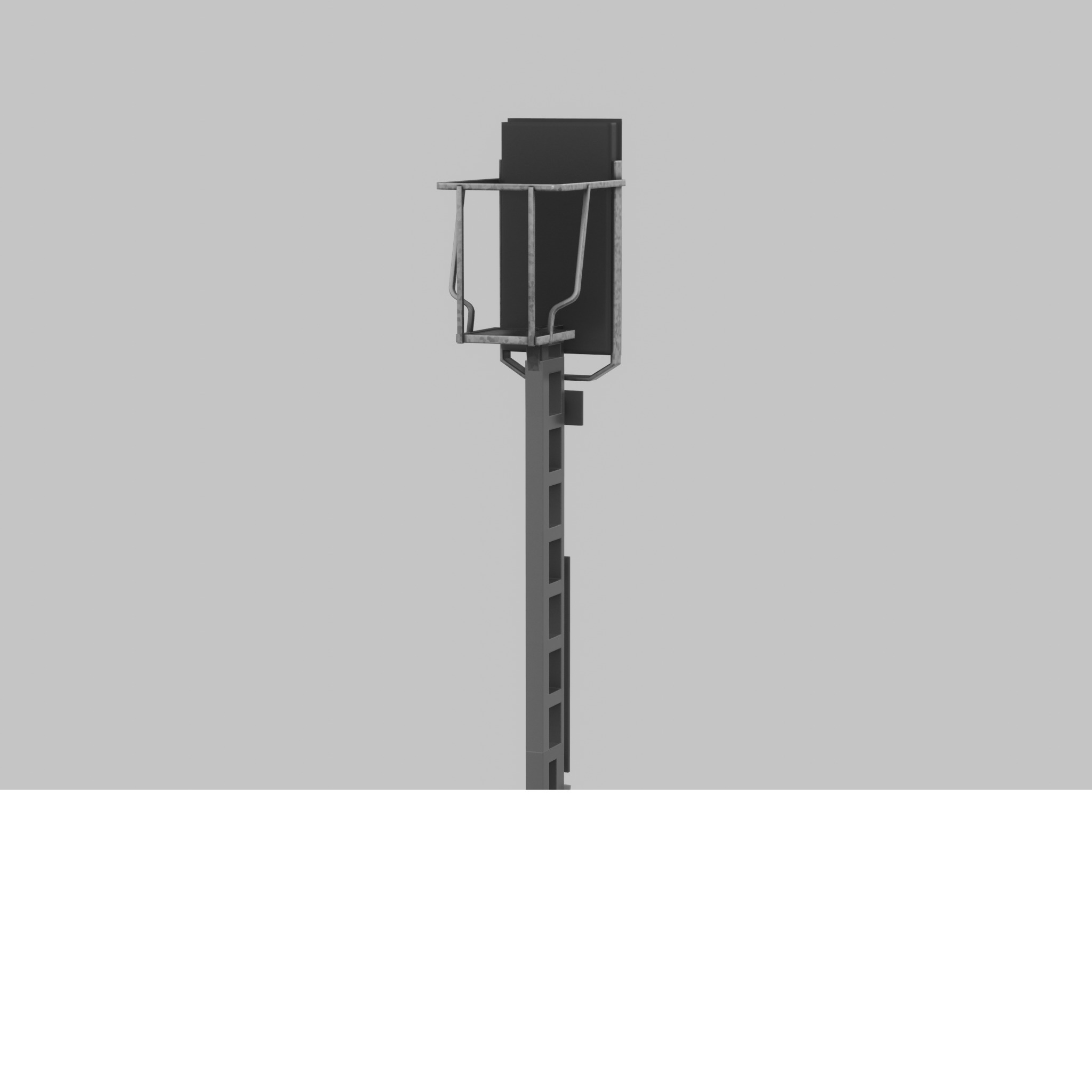 KS Railway Signal Post 4500mm Version-6 Low-poly 3D model_31